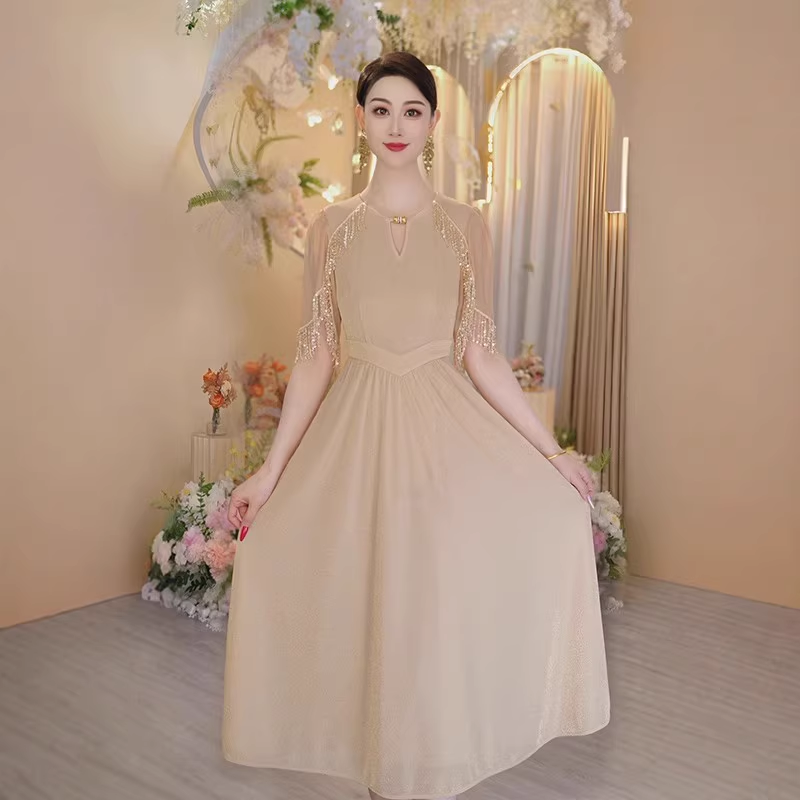 17061-Đầm xòe đi tiệc phối tay ren kim sa tua rua ( voan, lót)_thumbnail_1