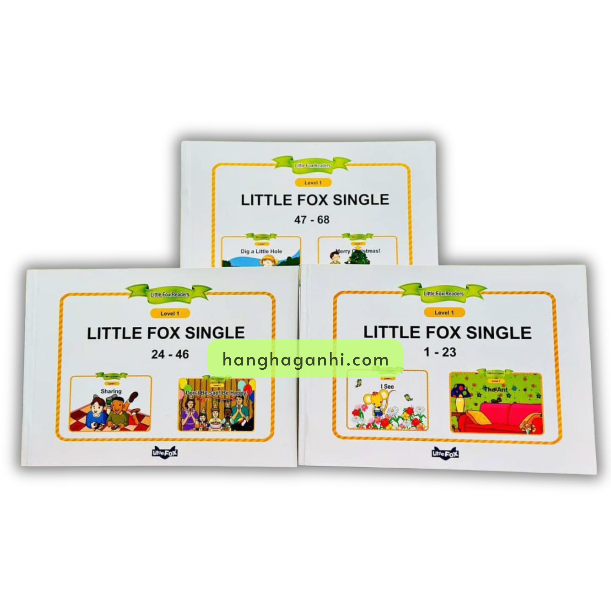 Bộ 3 cuốn Little Fox Single Stories 68 truyện - Level 1