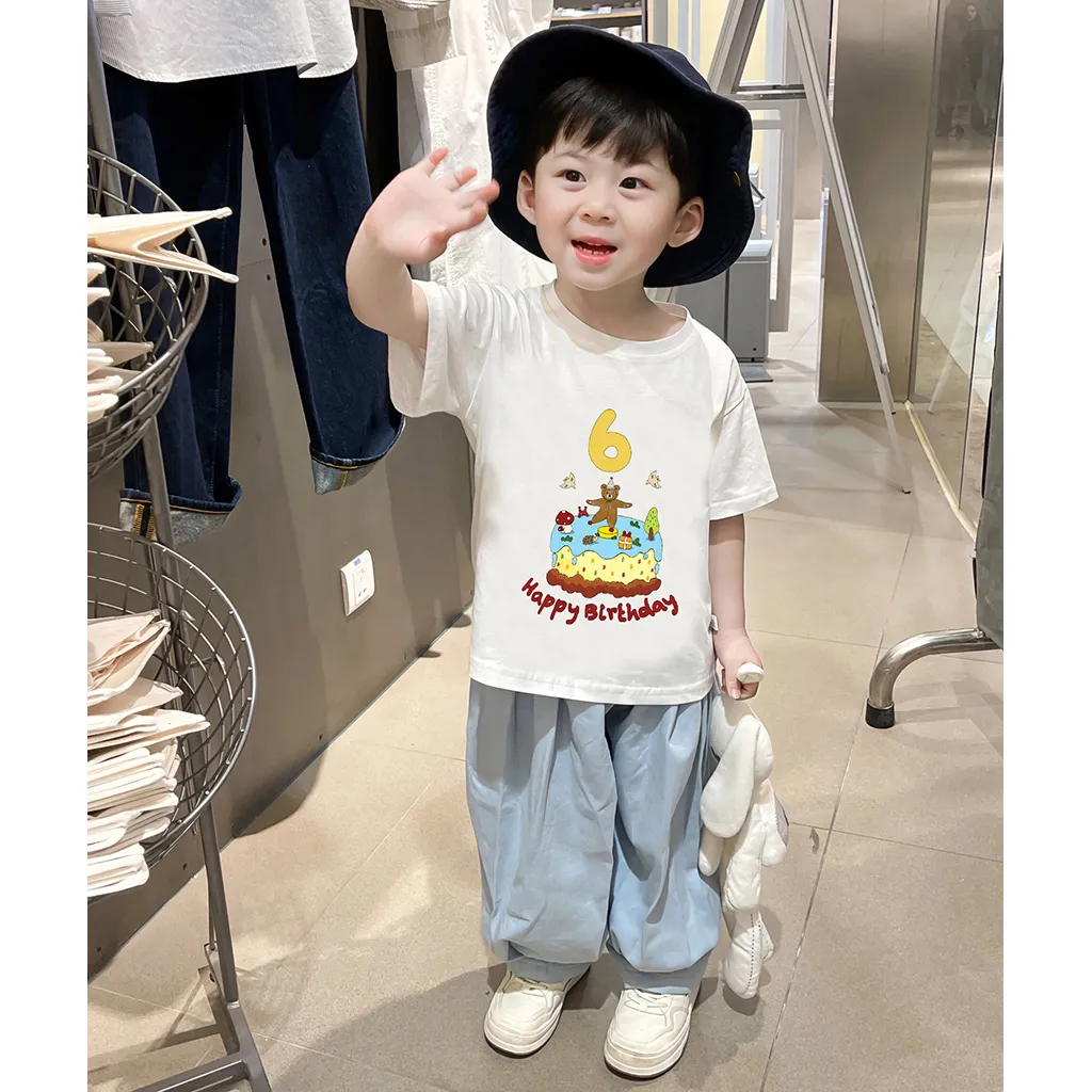 Áo thun cho bé sinh nhật 6 tuổi form rộng 2576 Miucho Kid vải cotton mềm mại thoáng mát thấm hút mồ hôi_thumbnail_2