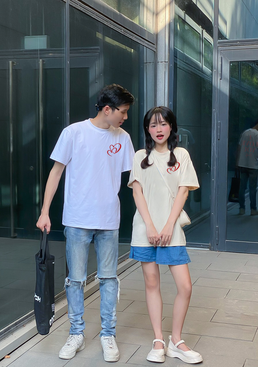 Áo phông đôi nam nữ form rộng 1952 Miucho Club cổ tròn vải cotton 2c 250gsm dày dặn in basic_thumbnail_2