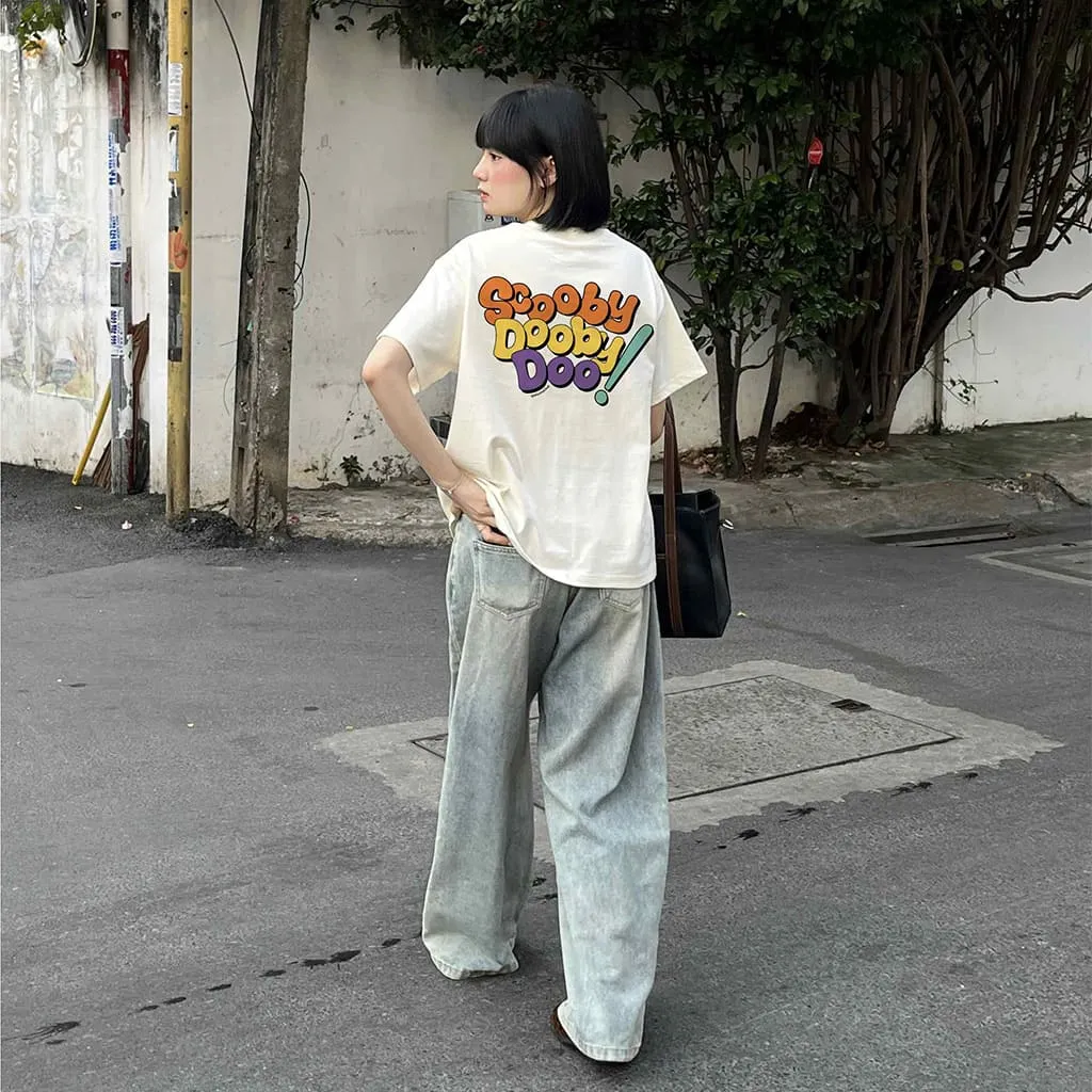 Áo thun boxy hoạt hình AXD2460 Miucho cổ tròn chất vải cotton 2 chiều cao cấp dày dặn in mix_thumbnail_2