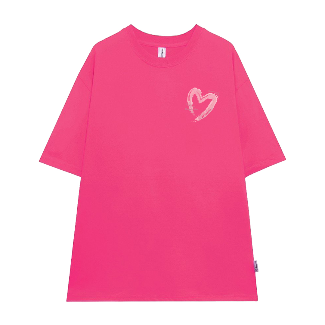 Áo thun cặp nam nữ trái tim form rộng 1941 Miucho cổ tròn vải 4c cotton 220gsm thoáng mát in mix_thumbnail_10