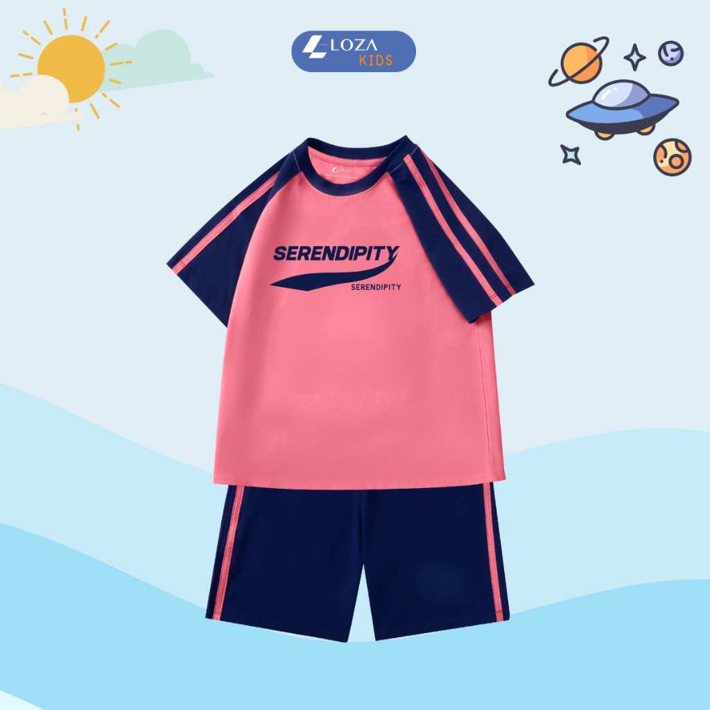 Set bộ bé trai phối viền in chữ SERENDIPITY  - Loza BF371_thumbnail_6