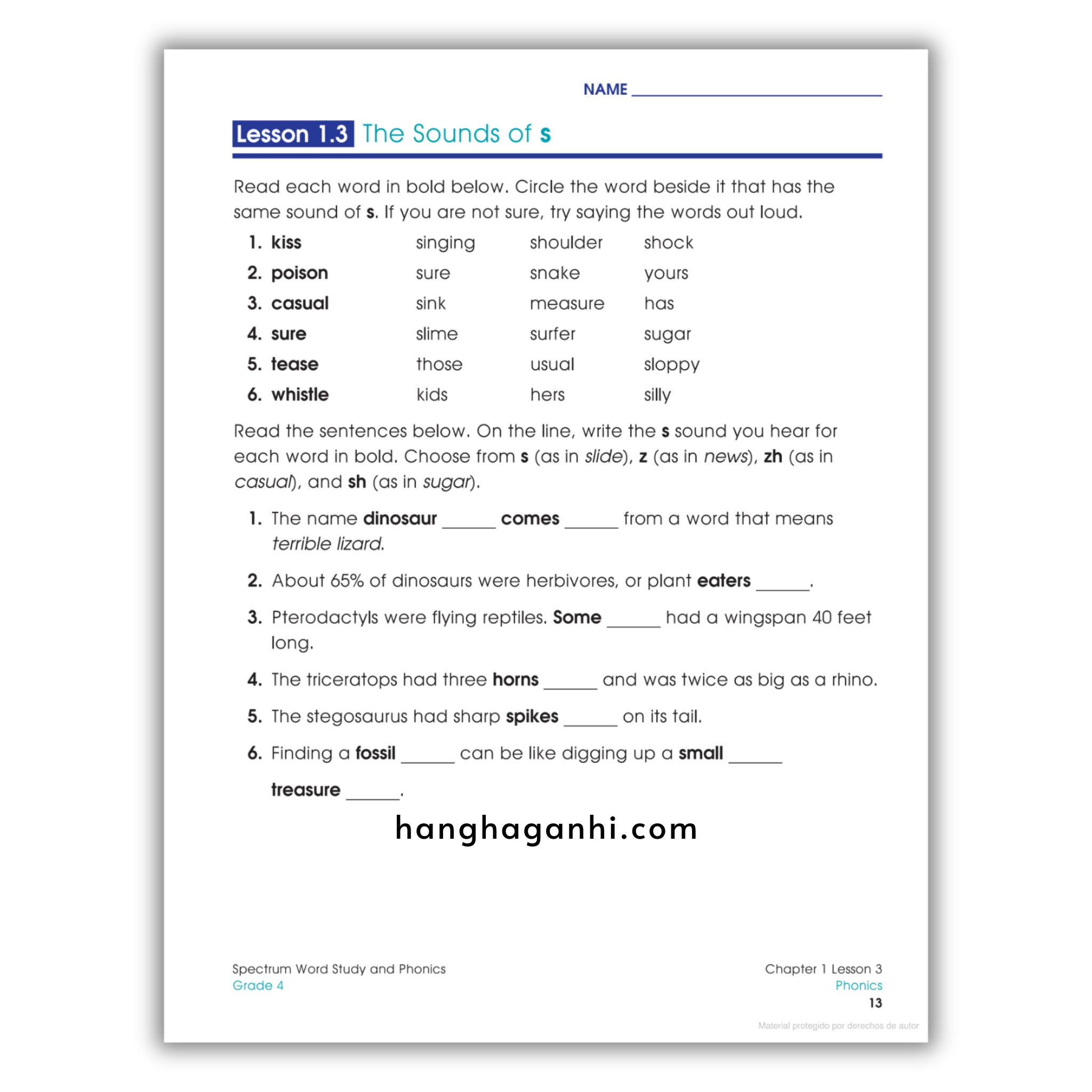 Sách Spectrum Word Study and Phonics Workbook Grade 4_thumbnail_10