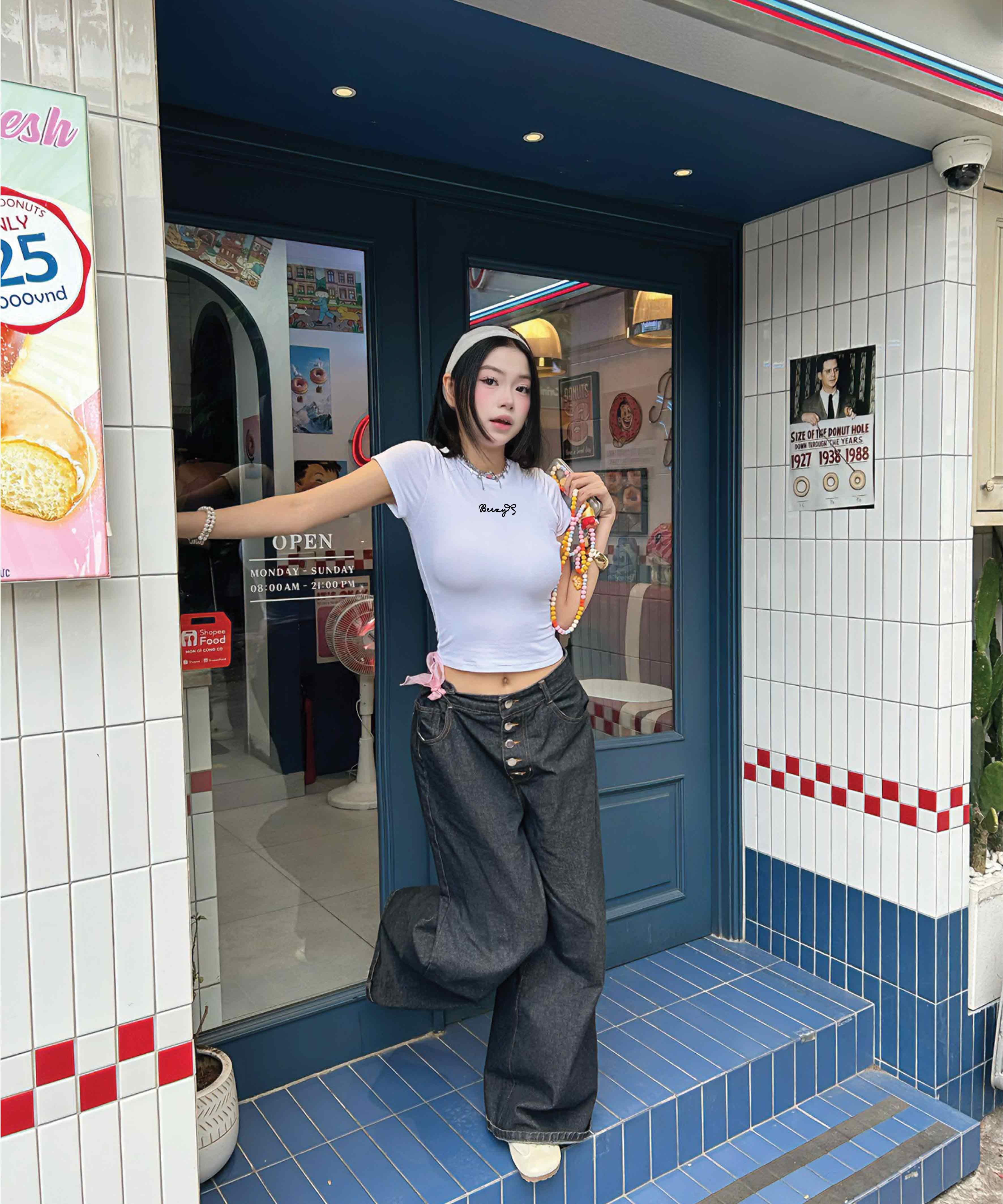 Áo baby tee ôm body local brand Beezy vải visco thoáng mát cổ tròn in basic 2681_thumbnail_6