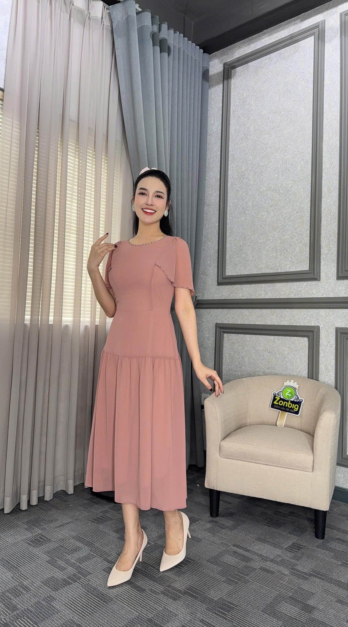 Đầm xòe - Y1982 - Thương hiệu Zonbig_thumbnail_4