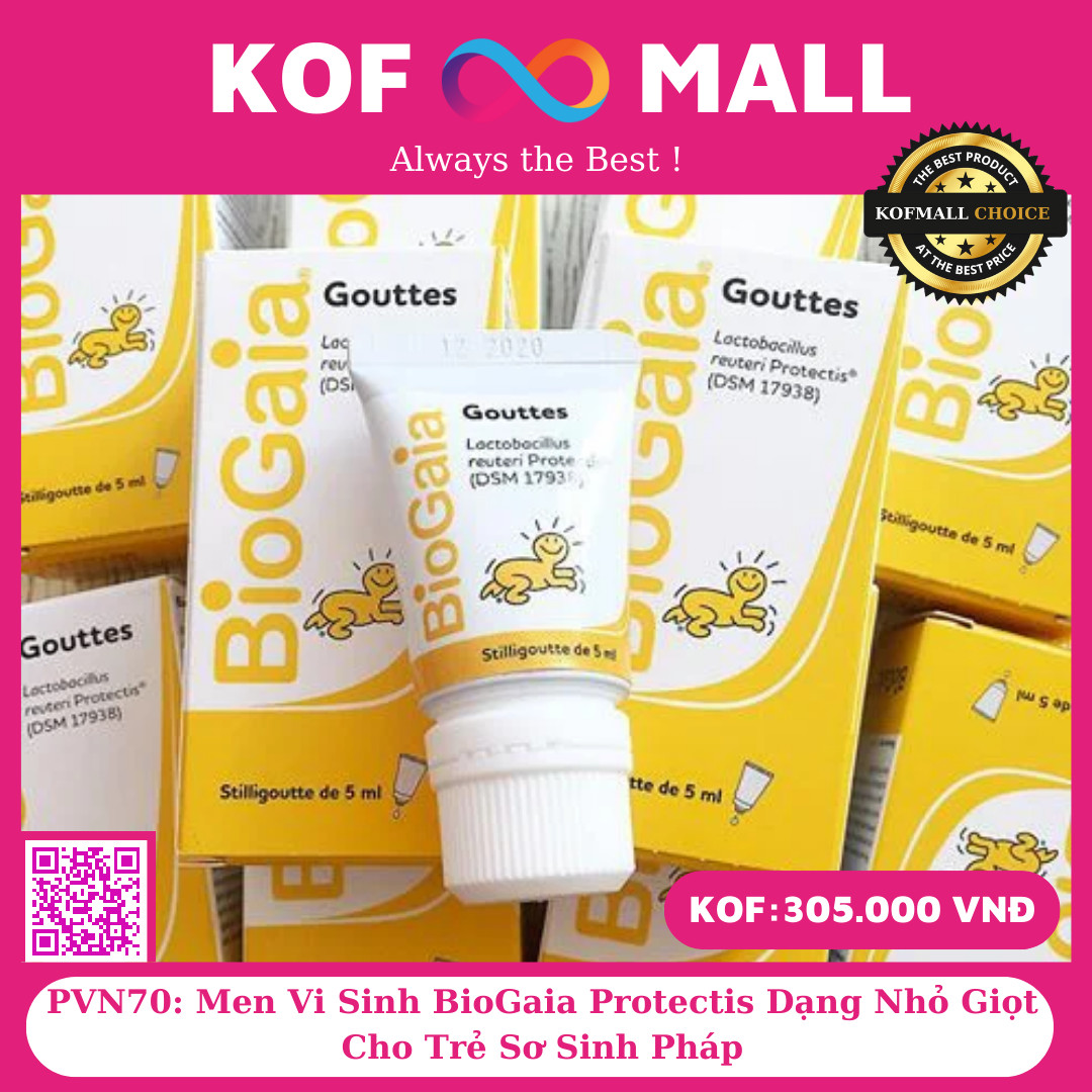 Men Vi Sinh BioGaia Protectis Dạng Nhỏ Giọt Cho Trẻ Sơ Sinh Pháp
