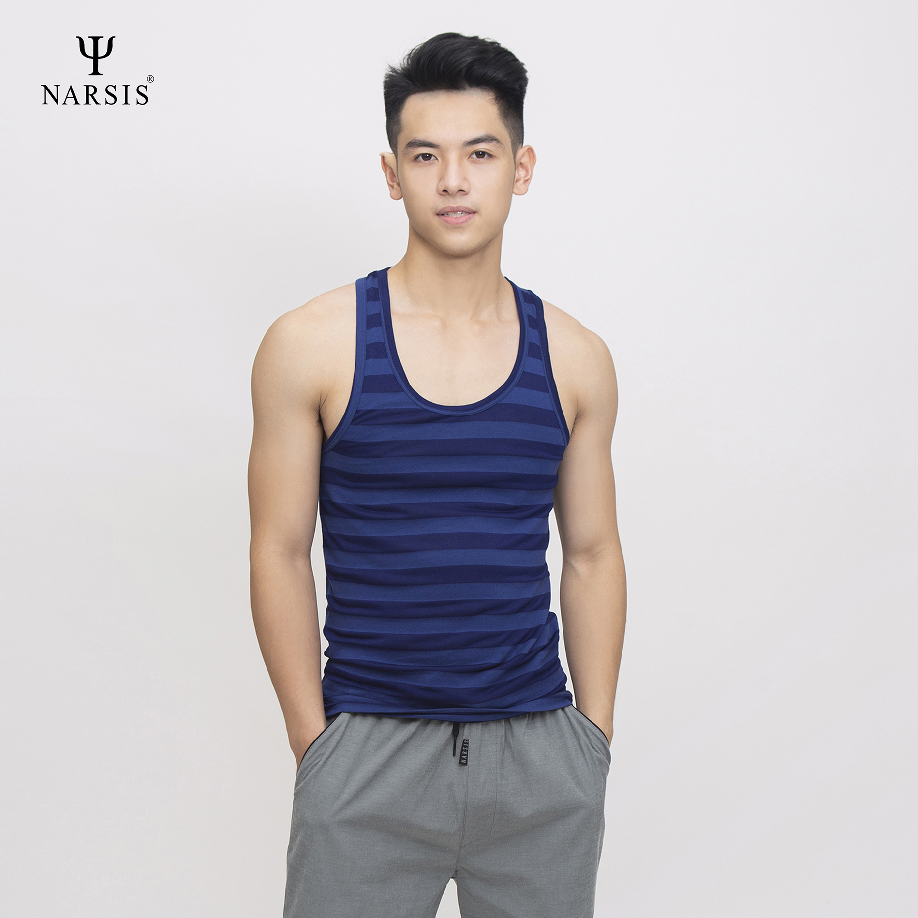 ÁO MAY Ô NAM D4071 NARSIS VẢI COTTON MỀM MẠI, CO GIÃN TỐT, VẢI THOẢI MÁI VẬN ĐỘNG, HÚT ẨM TỐT_thumbnail_1