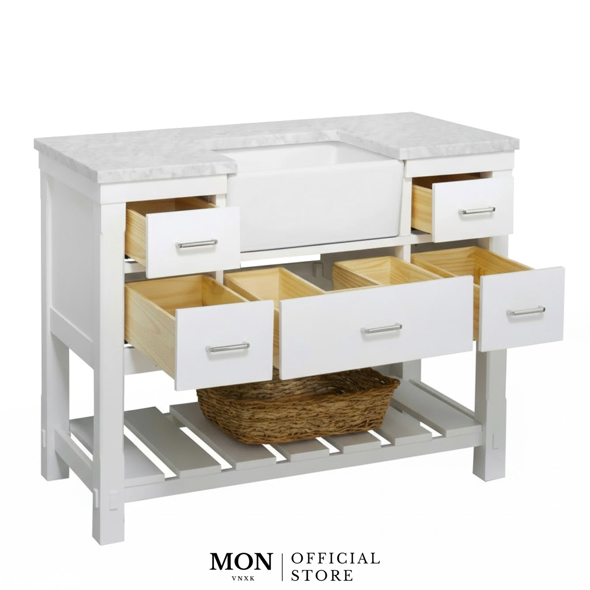 TỦ LAVABO CHARLOTTE 48-INCH FARMHOUSE BATHROOM VANITY