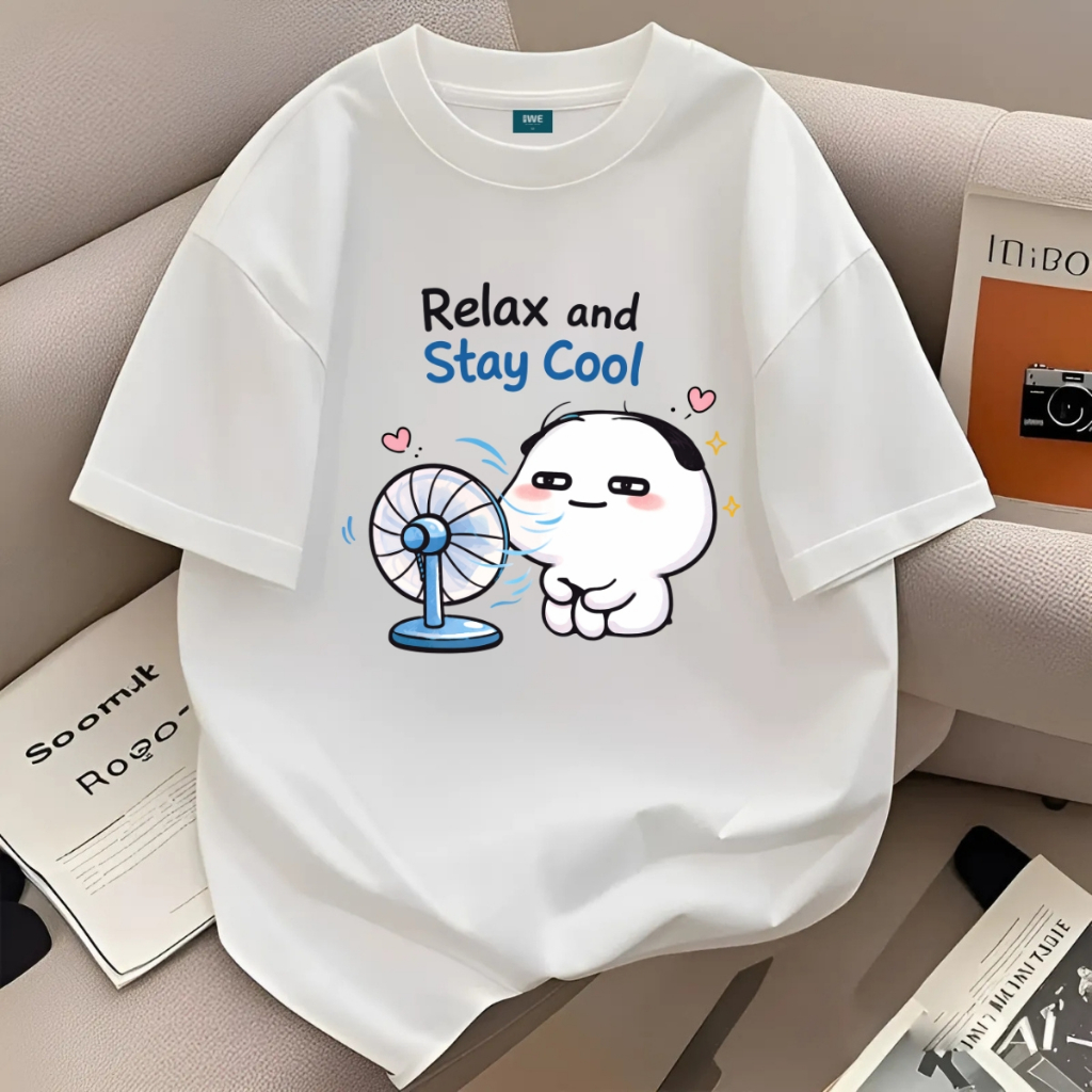 Áo thun unisex UX30-1142 Relax and Stay Cool dáng oversized local brand WETEE_thumbnail_4