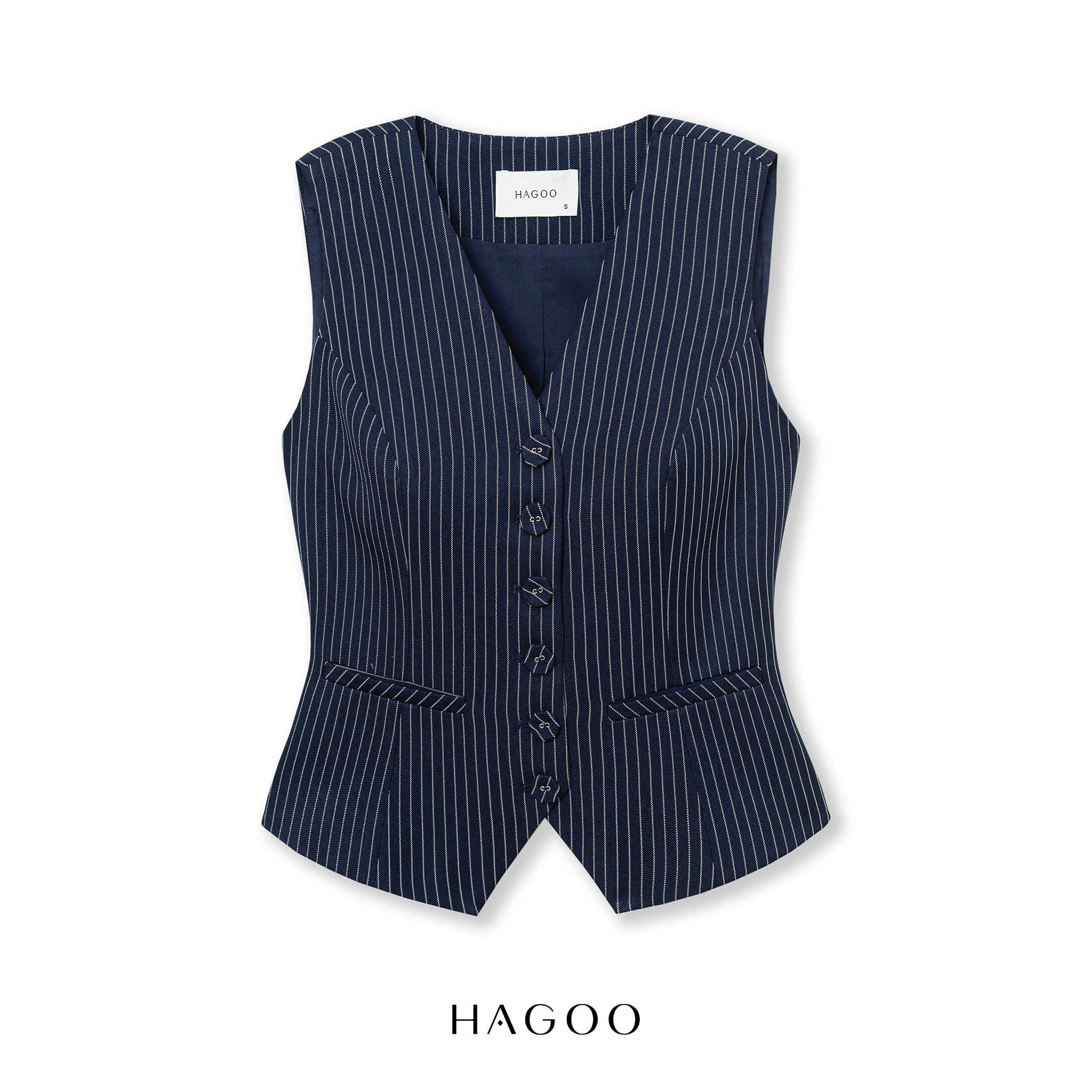 Áo gile dáng ngắn HAGOO