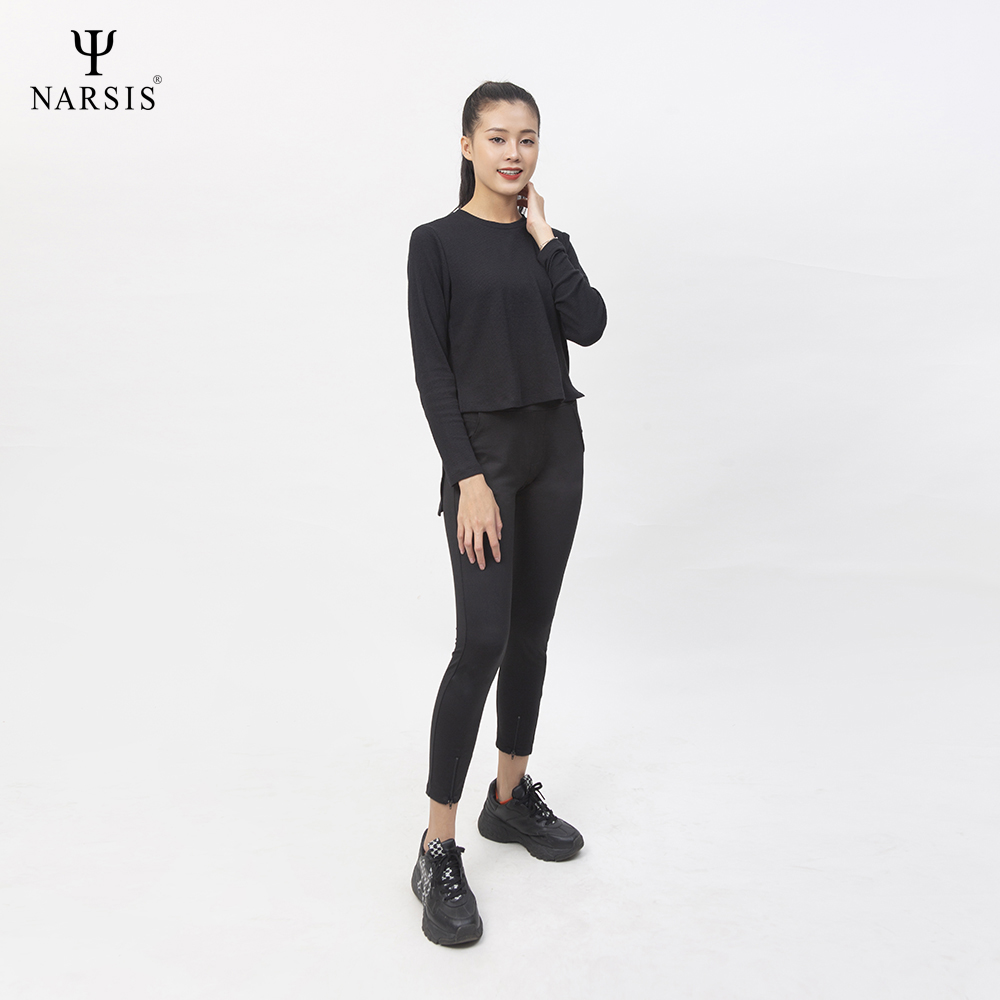 ÁO THU ĐÔNG NỮ L0035 NARSIS VẢI LEN COTTON ẤM ÁP, THOÁNG MÁT, GIỮ ẤM TỐT, MỀM MẠI_thumbnail_3