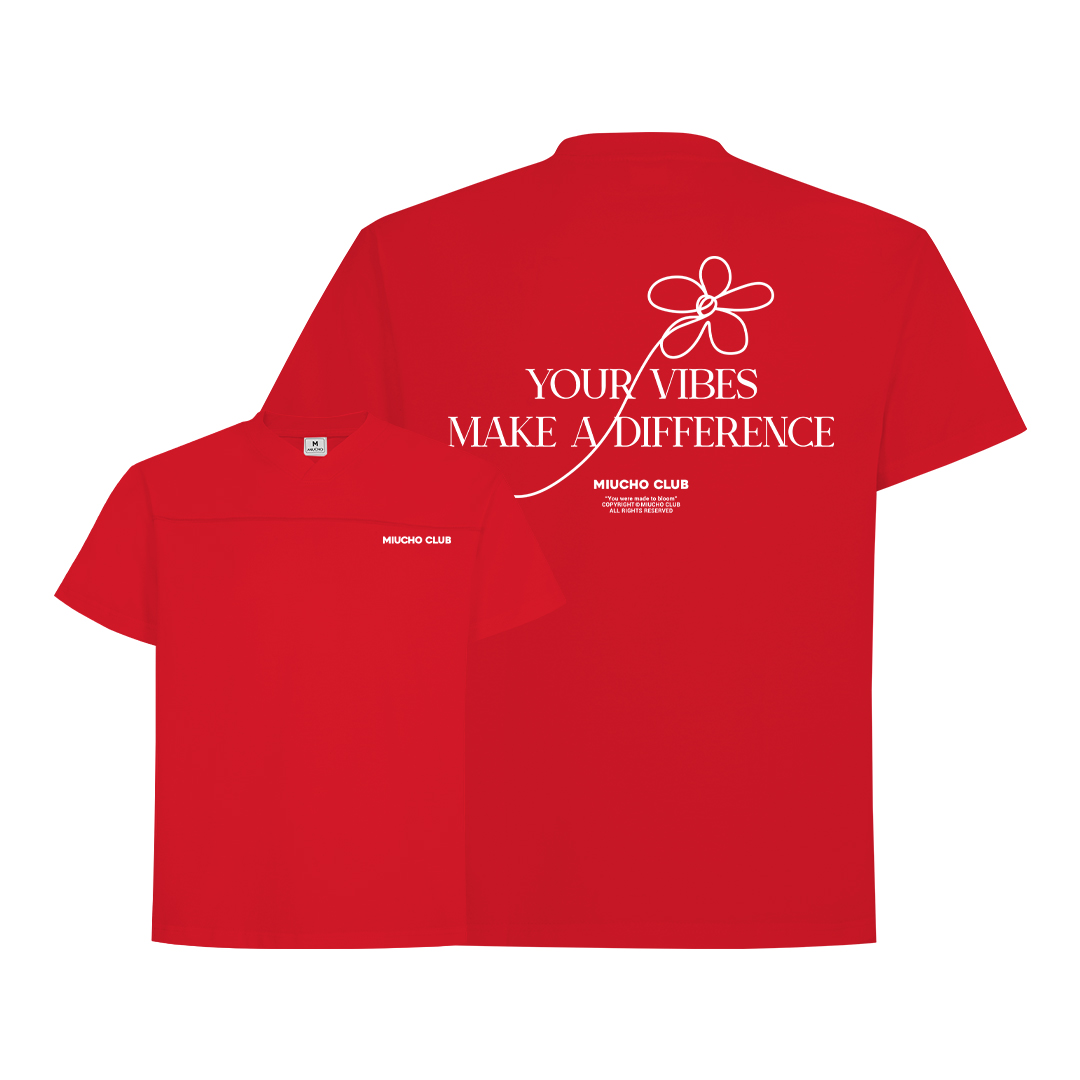 Áo thun cổ tim local brand form rộng chất vải cotton 2C 250GSM 1728 Miucho in basic_thumbnail_3