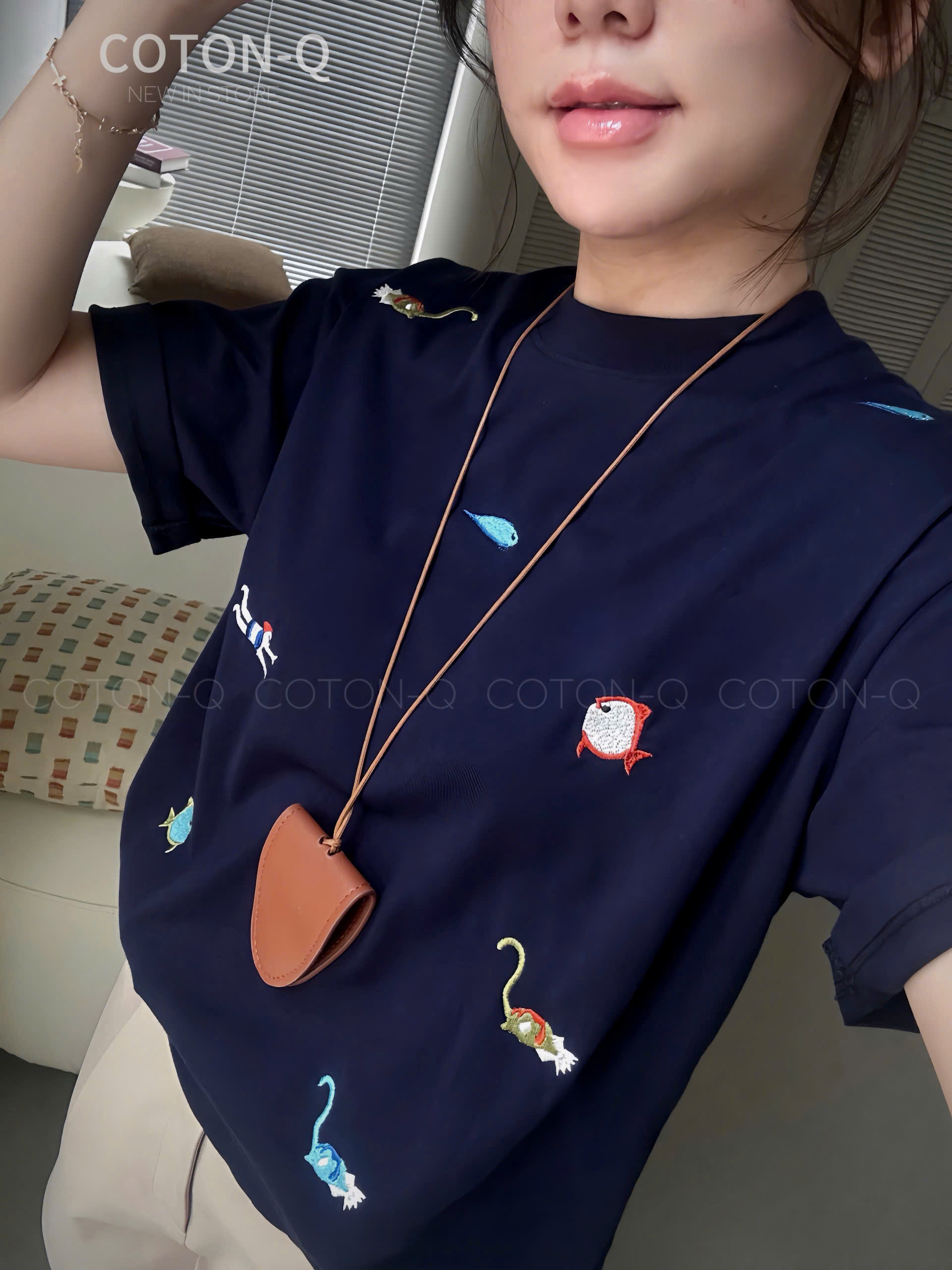 Áo thun thêu 2M ( XANH ĐEN )_thumbnail_8