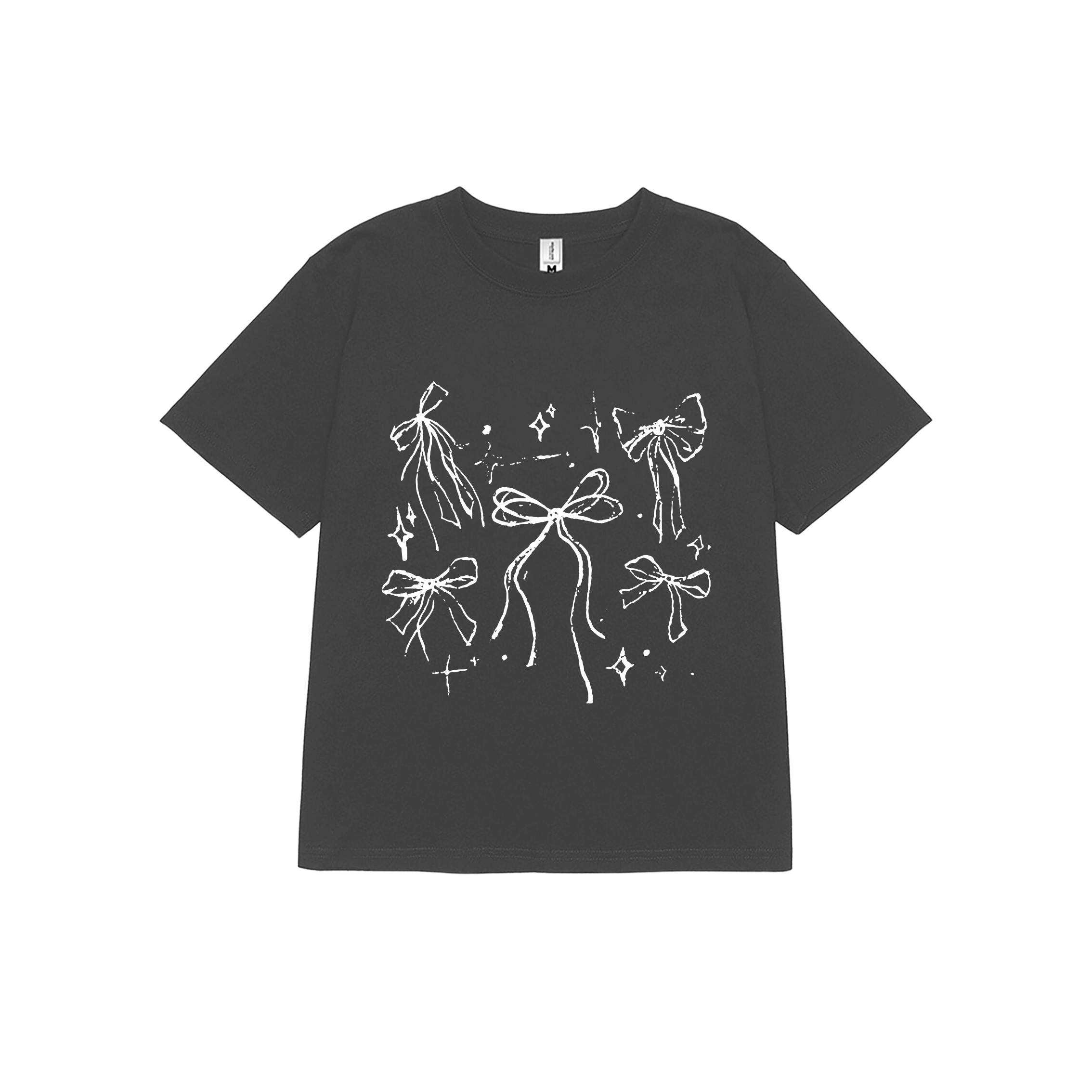 Áo thun baby tee nơ conquette xinh form ôm ABD1311 Miucho tay ngắn cổ tròn hotrend in mix_thumbnail_11