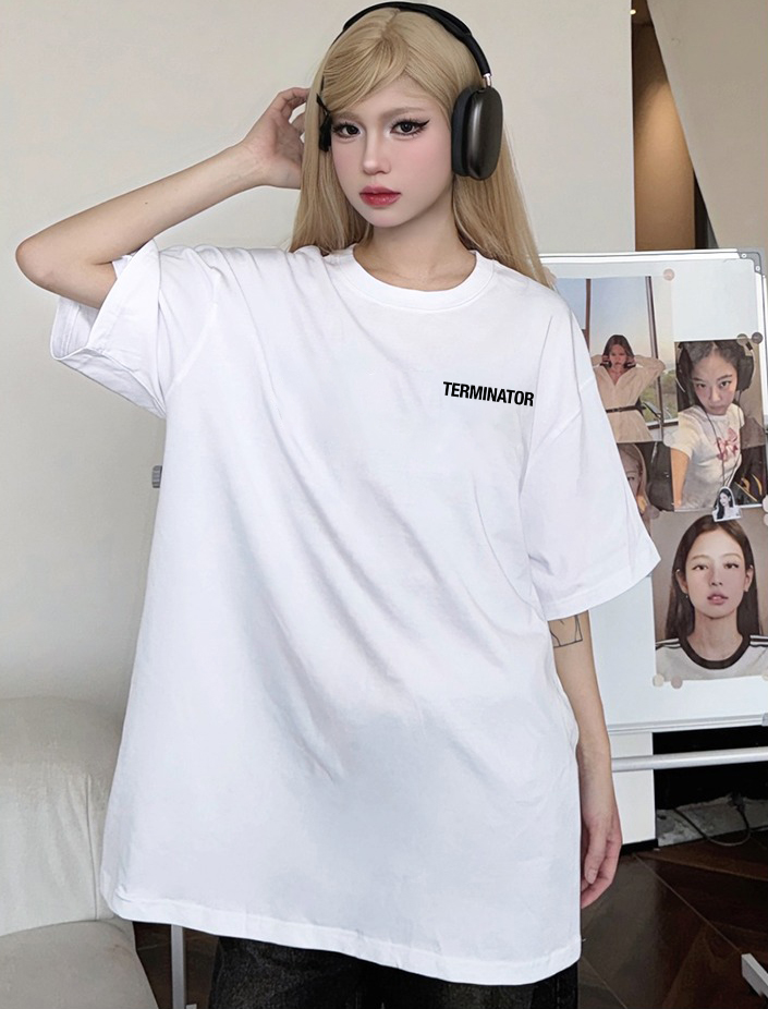 Áo thun nữ form rộng cổ tròn chất vải cotton 4c co giãn thoáng mát 1746 Miucho in basic_thumbnail_6
