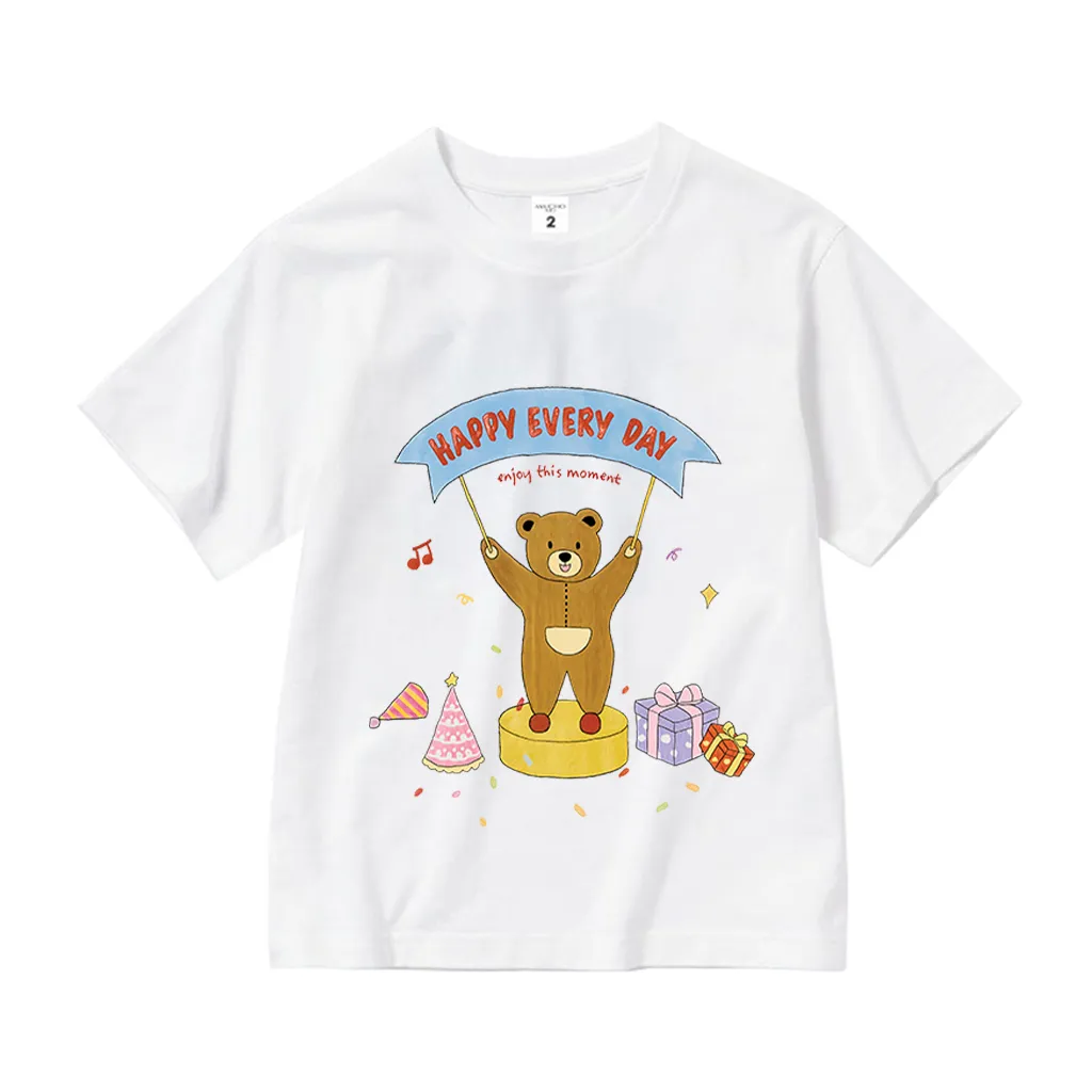 Áo thun cho bé form rộng Happy Birthday 2570 Miucho Kid vải cotton thoáng mát thấm hút mồ hôi_thumbnail_0