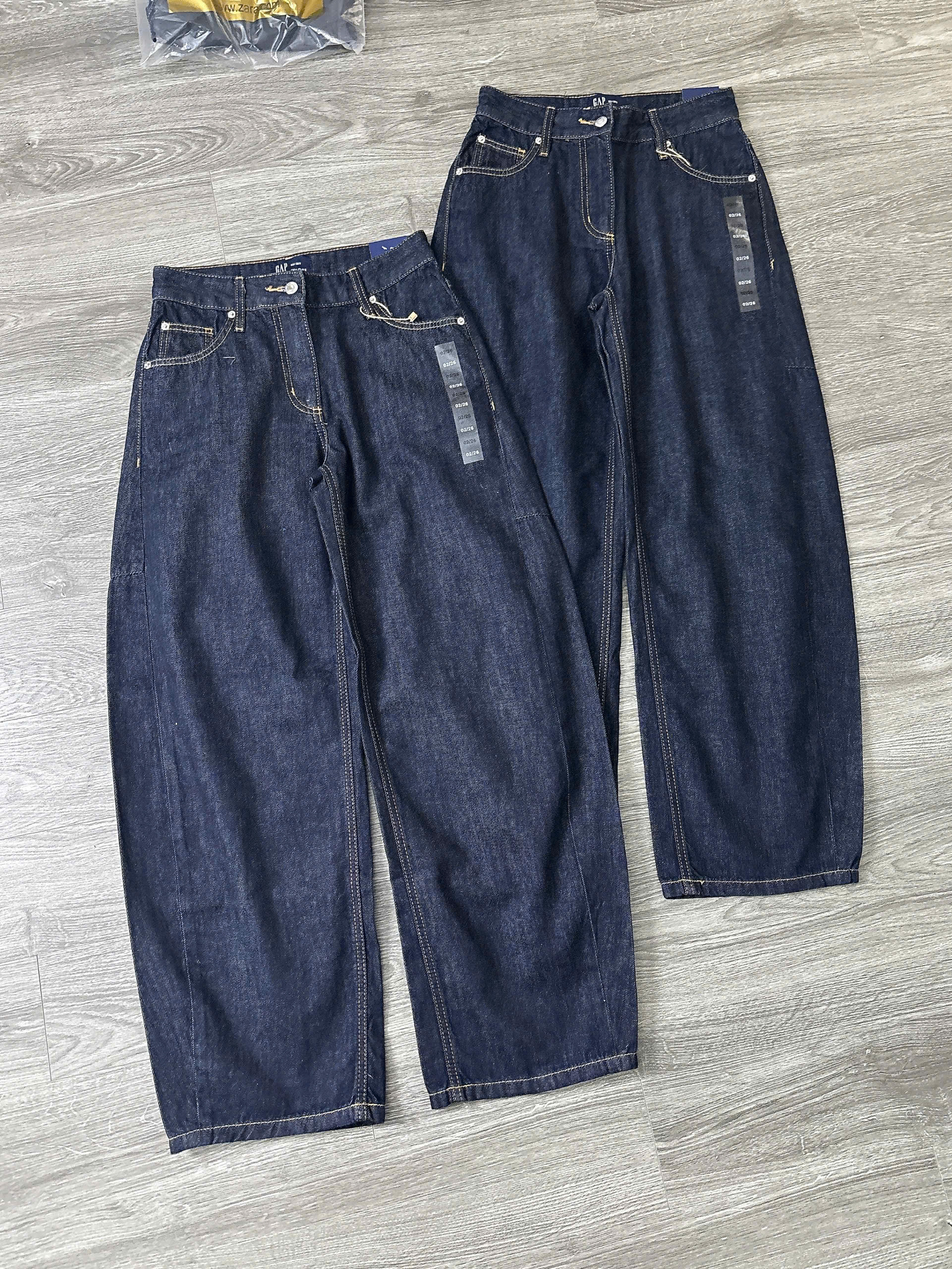 Q357 QUẦN JEAN ỐNG CONG XANH_thumbnail_1