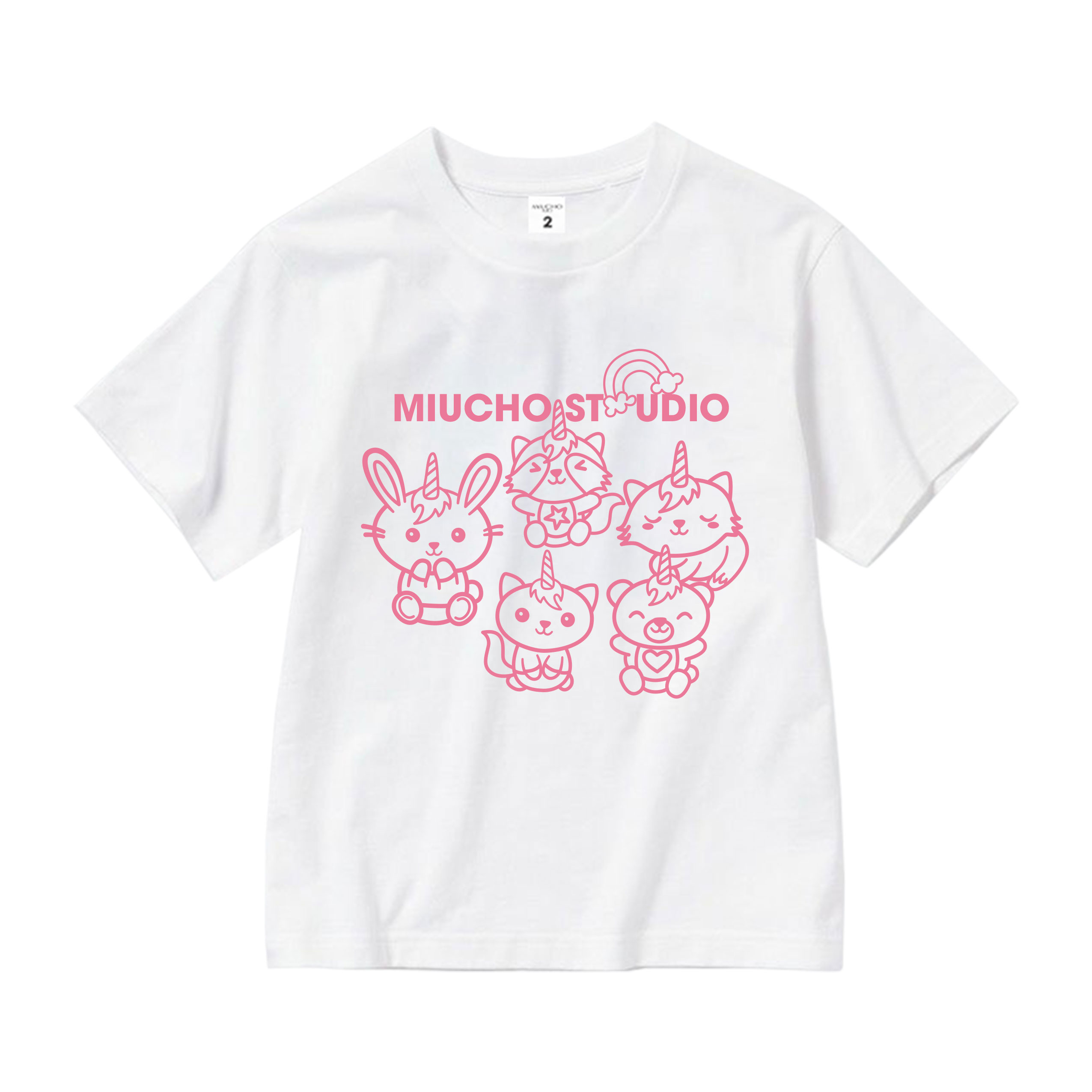 Áo thun bé gái form rộng dễ thương chất vải cotton thoáng mát AED1522 Miucho Kid in artwork_thumbnail_10