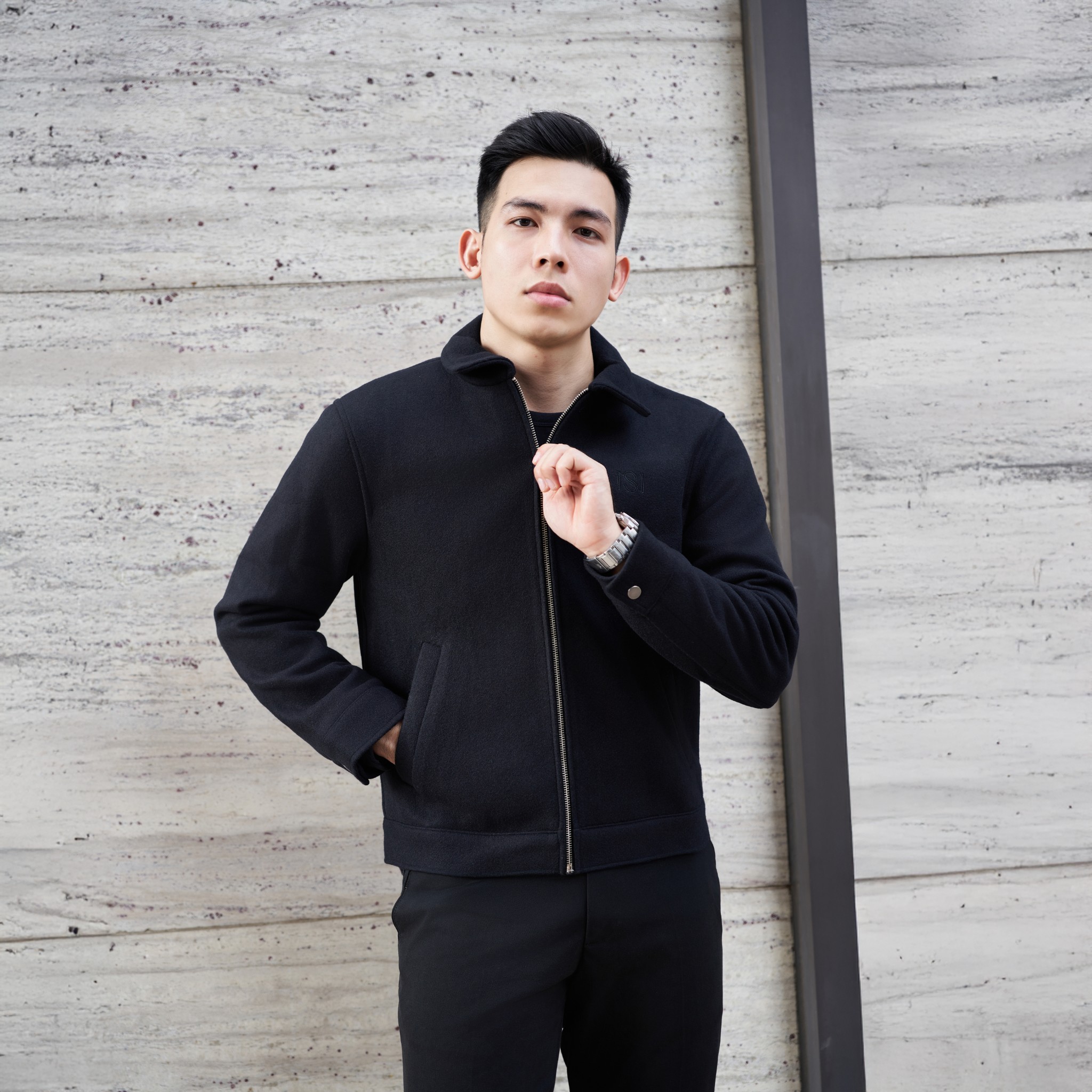 Áo khoác dạ nam Narsis D24009 chất liệu cao cấp, kiểu dáng cổ điển, lịch lãm.