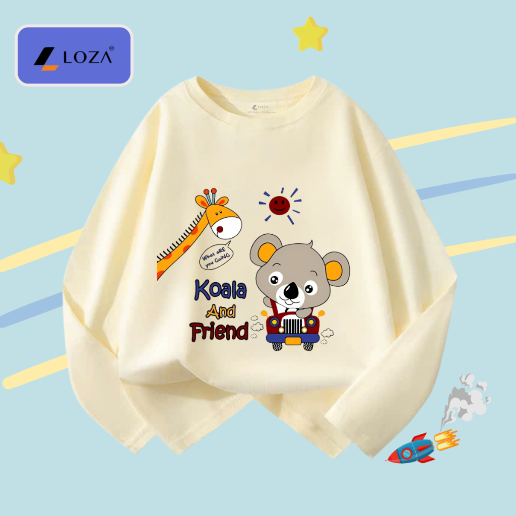 Áo thun dài tay bé trai in Koala and Friend - Loza Kids  KT3252_thumbnail_2