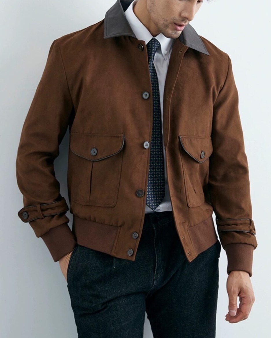 Áo Khoác Da Lộn Workwear