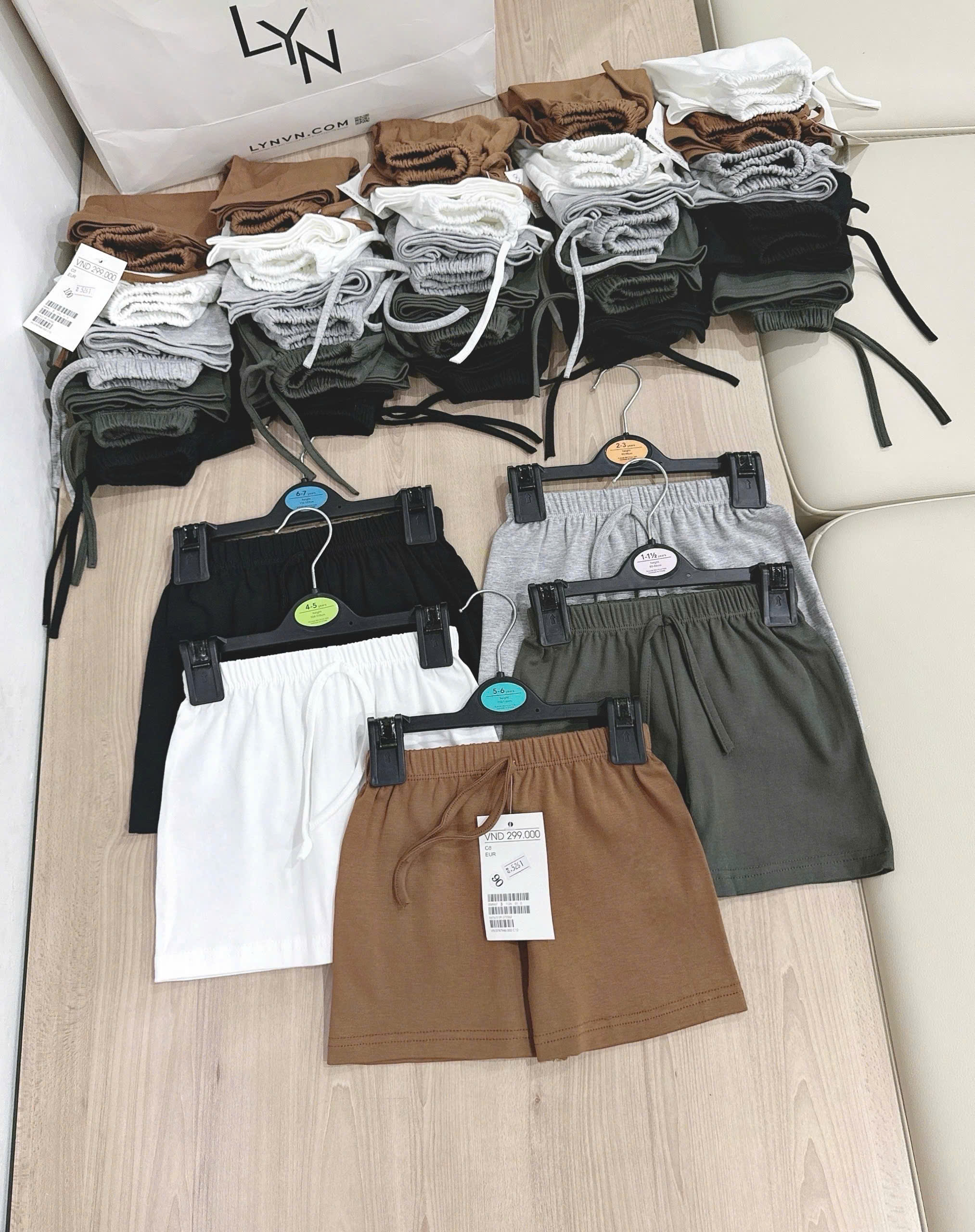 V06 SET 5 QUẦN COTTON BẢNG MÀU MỚI MÃ 2- A107.65