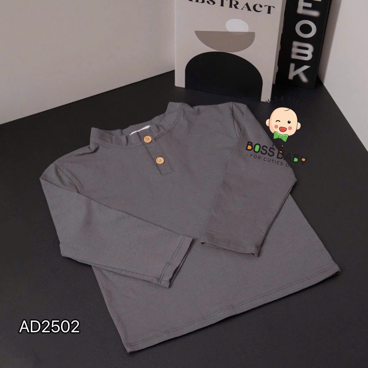 Set 3 áo cotton kem chì rêu cúc cổ_thumbnail_2