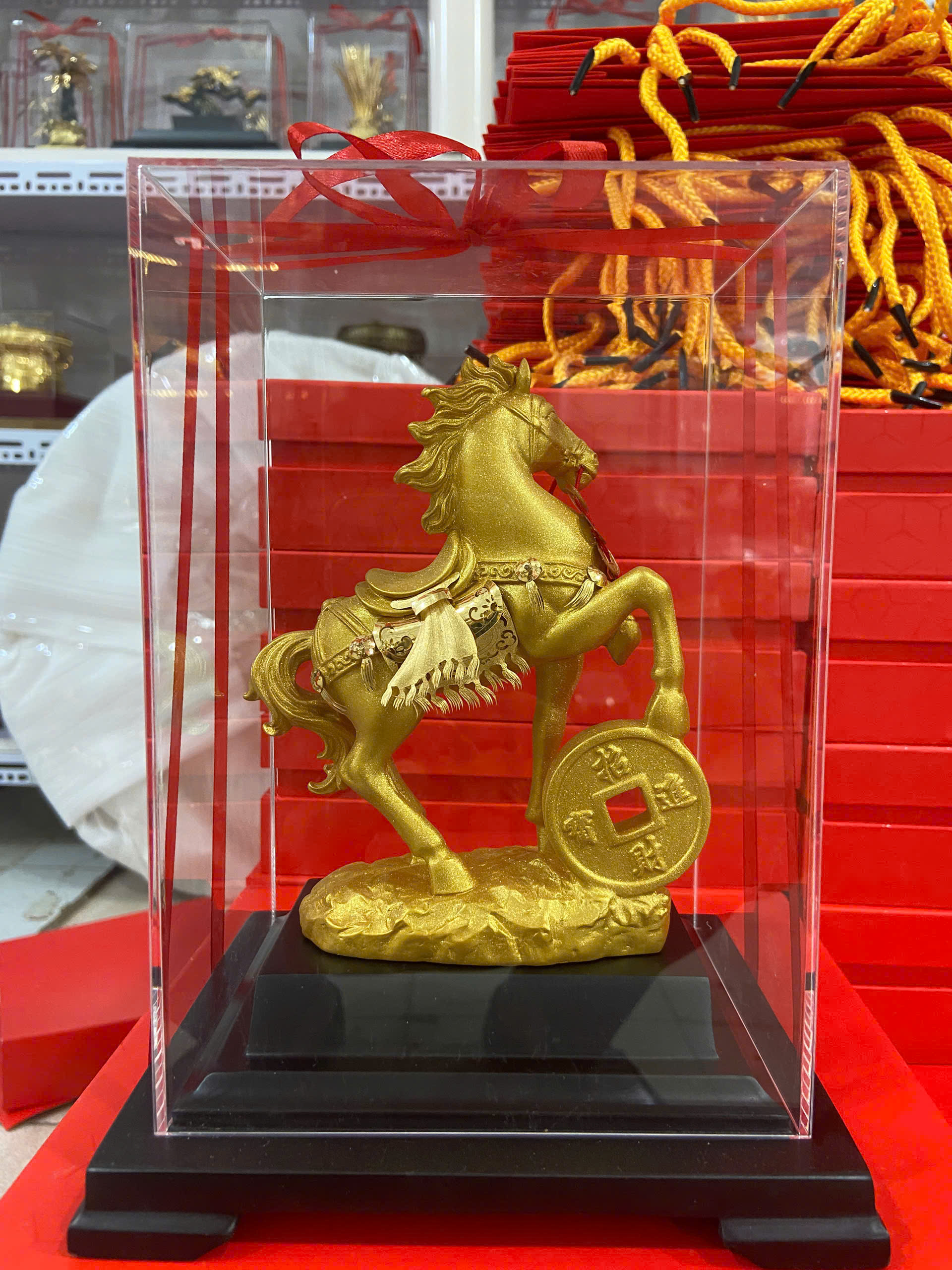 Tượng ngựa mã đáo thành công dát vàng 24k KT21x16x24_thumbnail_3