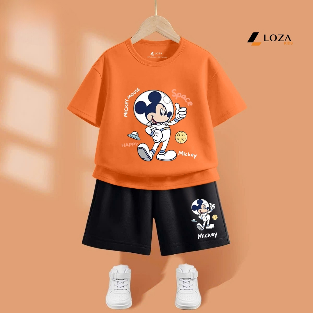Bộ đồ bé trai in hình Mickey -  Loza Kids SB378_thumbnail_9