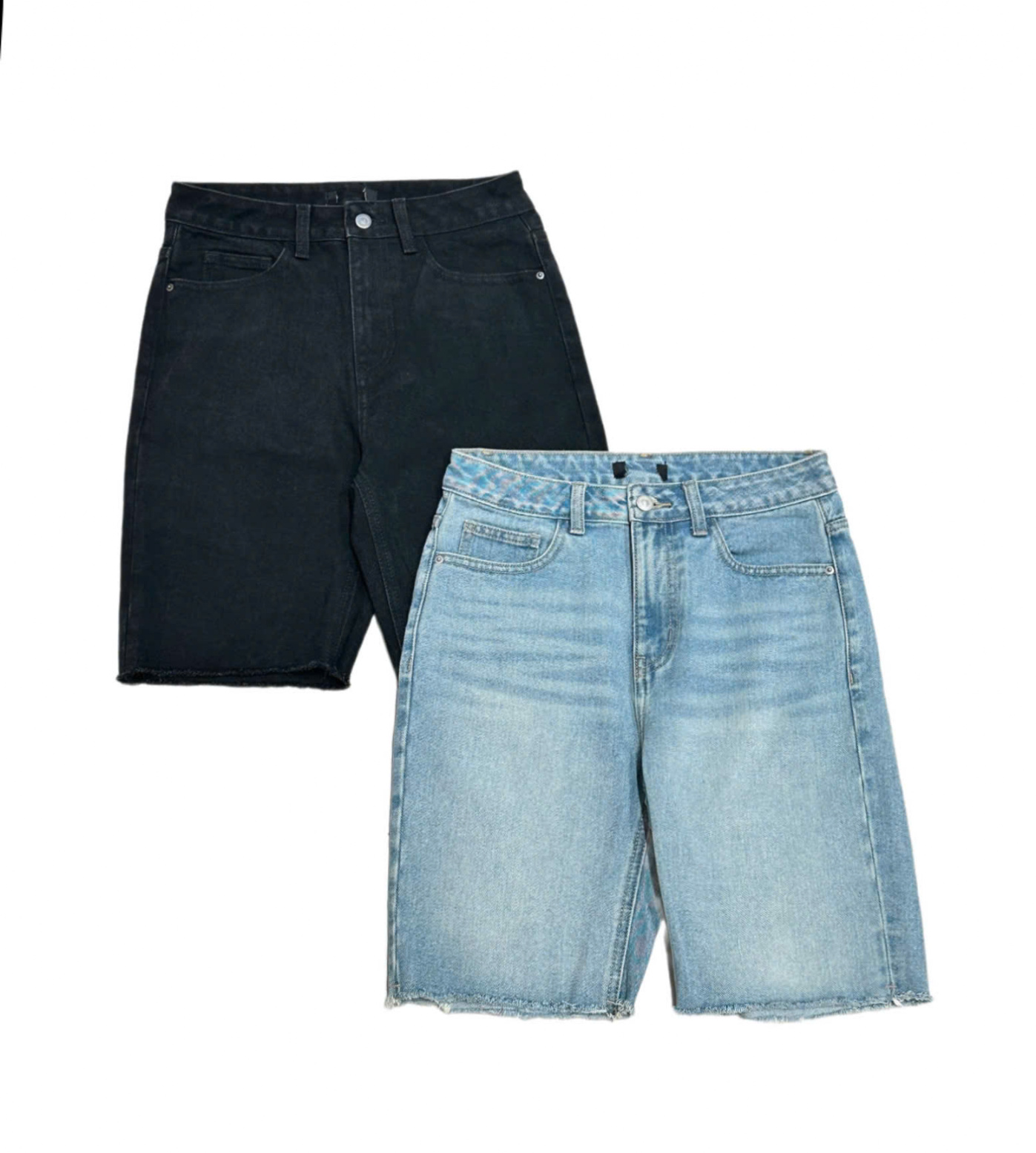 K20 SHORT JEAN LỠ CẮT GẤU 2 MÀU