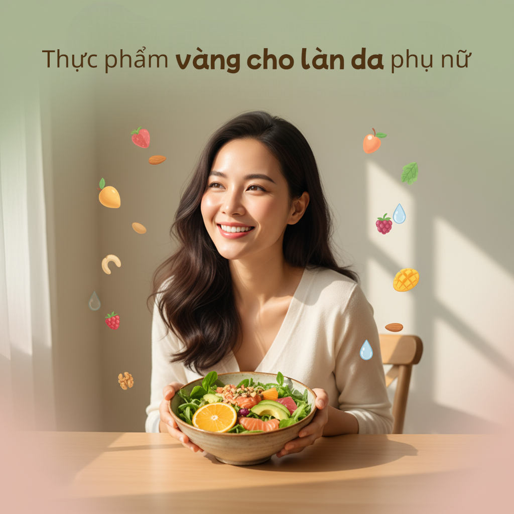 Thực phẩm vàng cho làn da phụ nữ sau tuổi 30