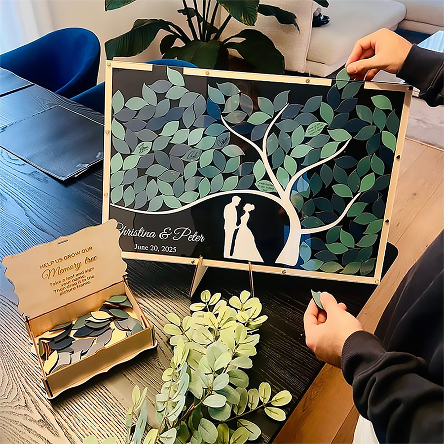 Tranh Thả Gỗ Đám Cưới, Sự Kiện, Công Ty, Sinh Nhật (Đủ phụ kiện) - Size tính theo chiều ngang_thumbnail_18