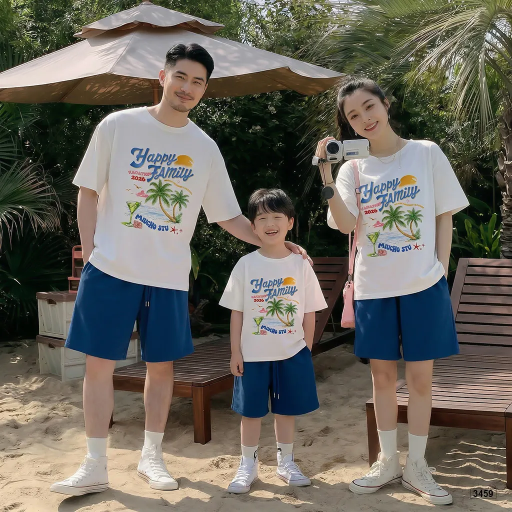 Áo thun bé và gia đình Happy Family Kado 3458_thumbnail_2