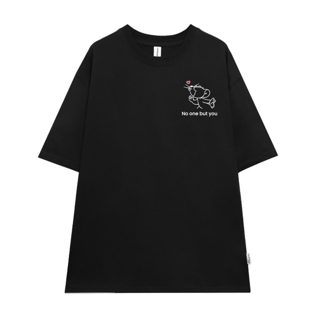 Áo thun couple form rộng cute hoạt hình unisex ATD1055 Miucho vải cotton tay lỡ cổ tròn in mix_thumbnail_8