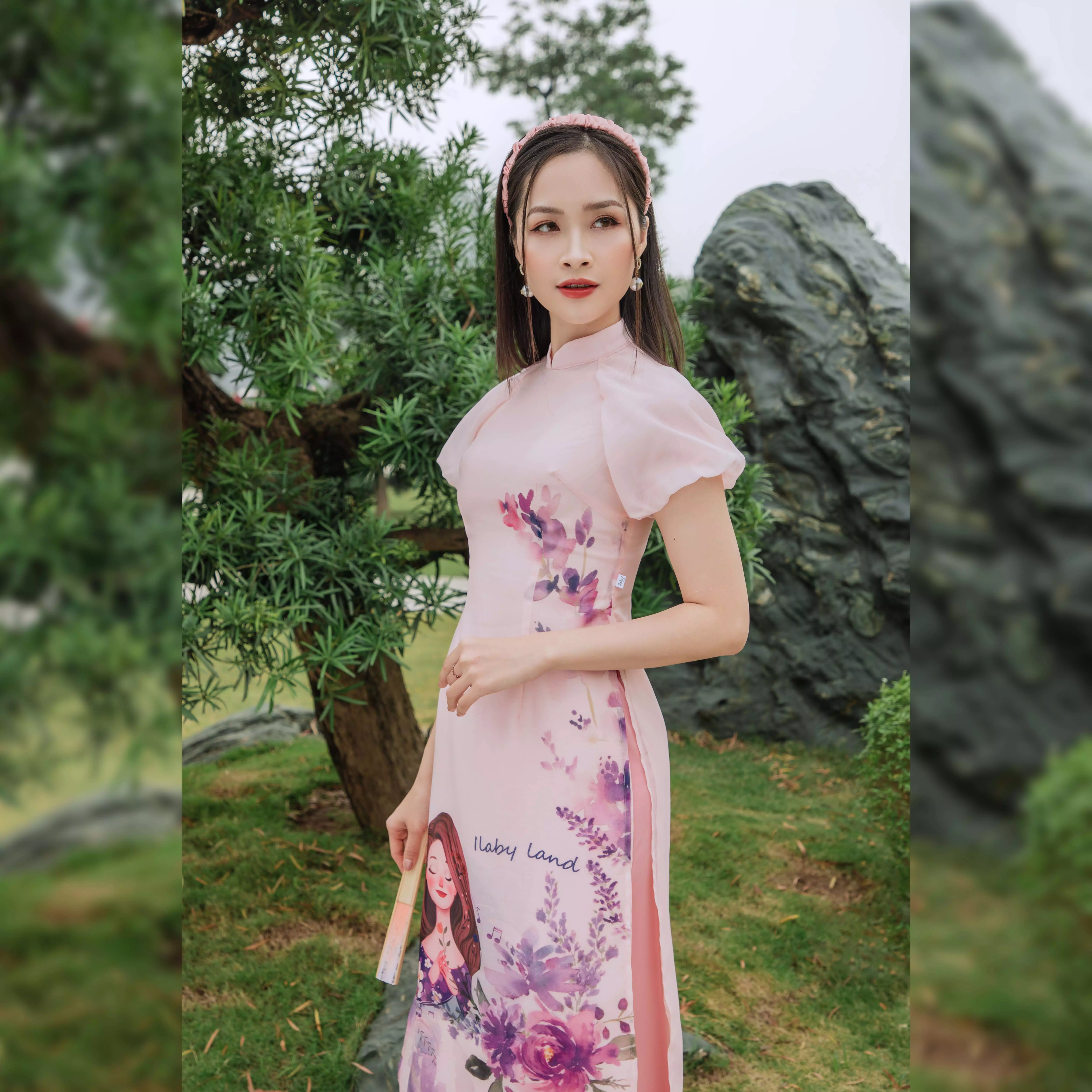 Áo dài mẹ hồng Ilaby land_thumbnail_2