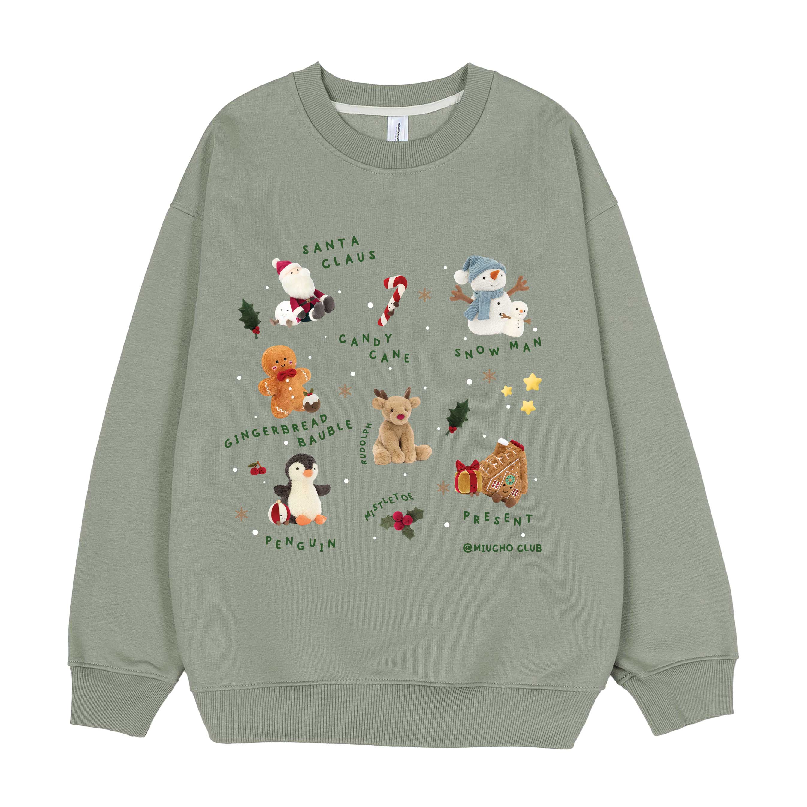 Áo sweater nam nữ giáng sinh noel form rộng vải nỉ chân cua STD1719 Miucho in mix_thumbnail_8