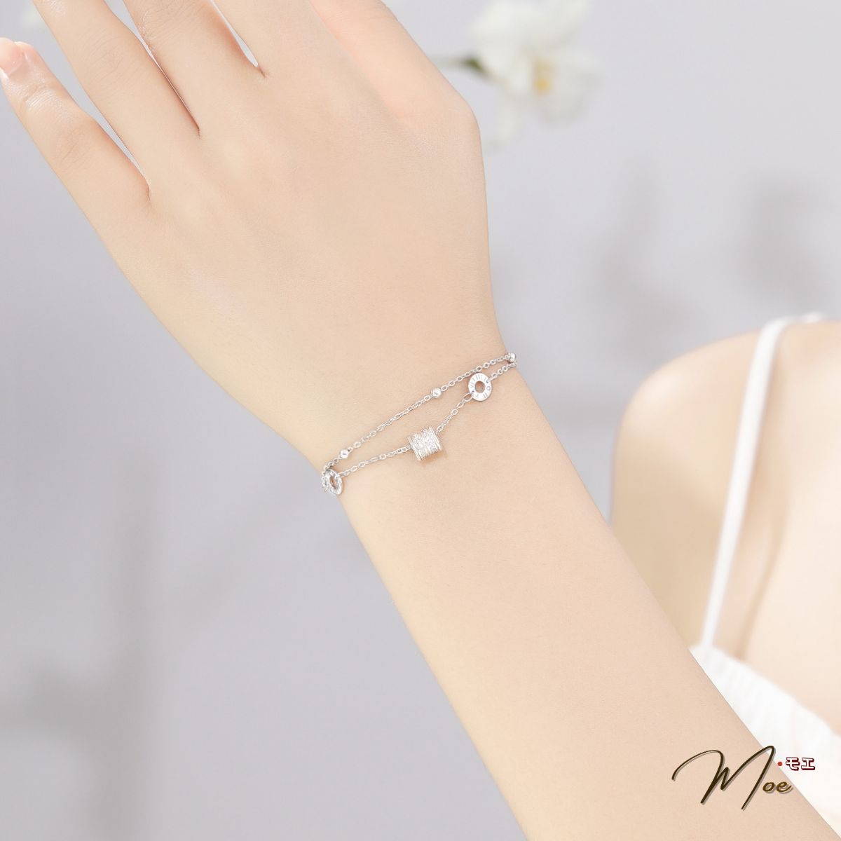 LT652 - Lắc tay lu đá dây xích đôi sang chảnh_thumbnail_1