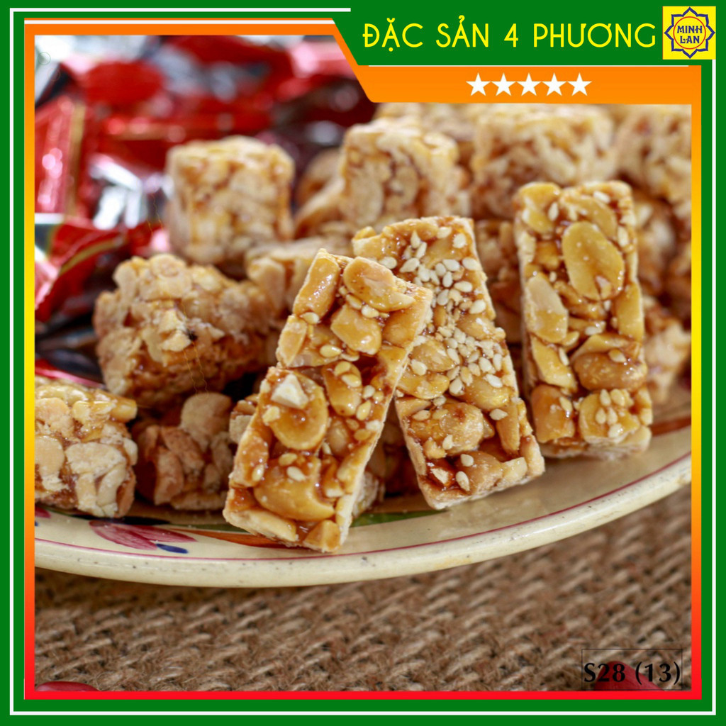 Kẹo lạc loại đặc biệt, hộp có quai xách S31 (800g) - Kẹo Sìu Châu Thanh Lan chính hiệu - Đặc sản Nam Định_thumbnail_1