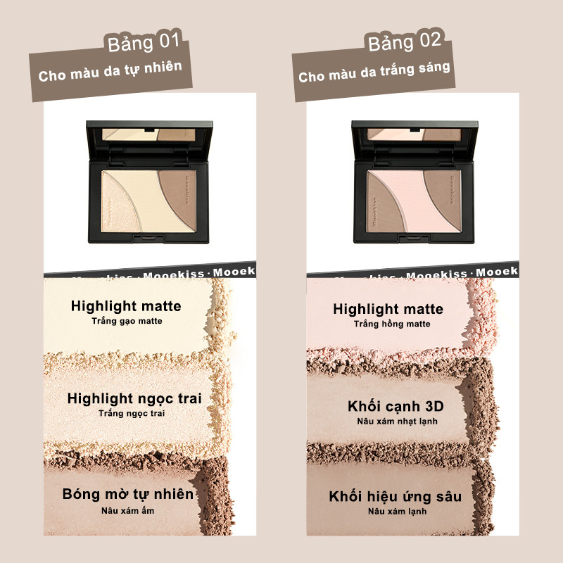 [MOOEKISS] Bảng phấn tạo khối 3 ô Mooekiss Three-color Sculpting 9g - 16.5g_thumbnail_2