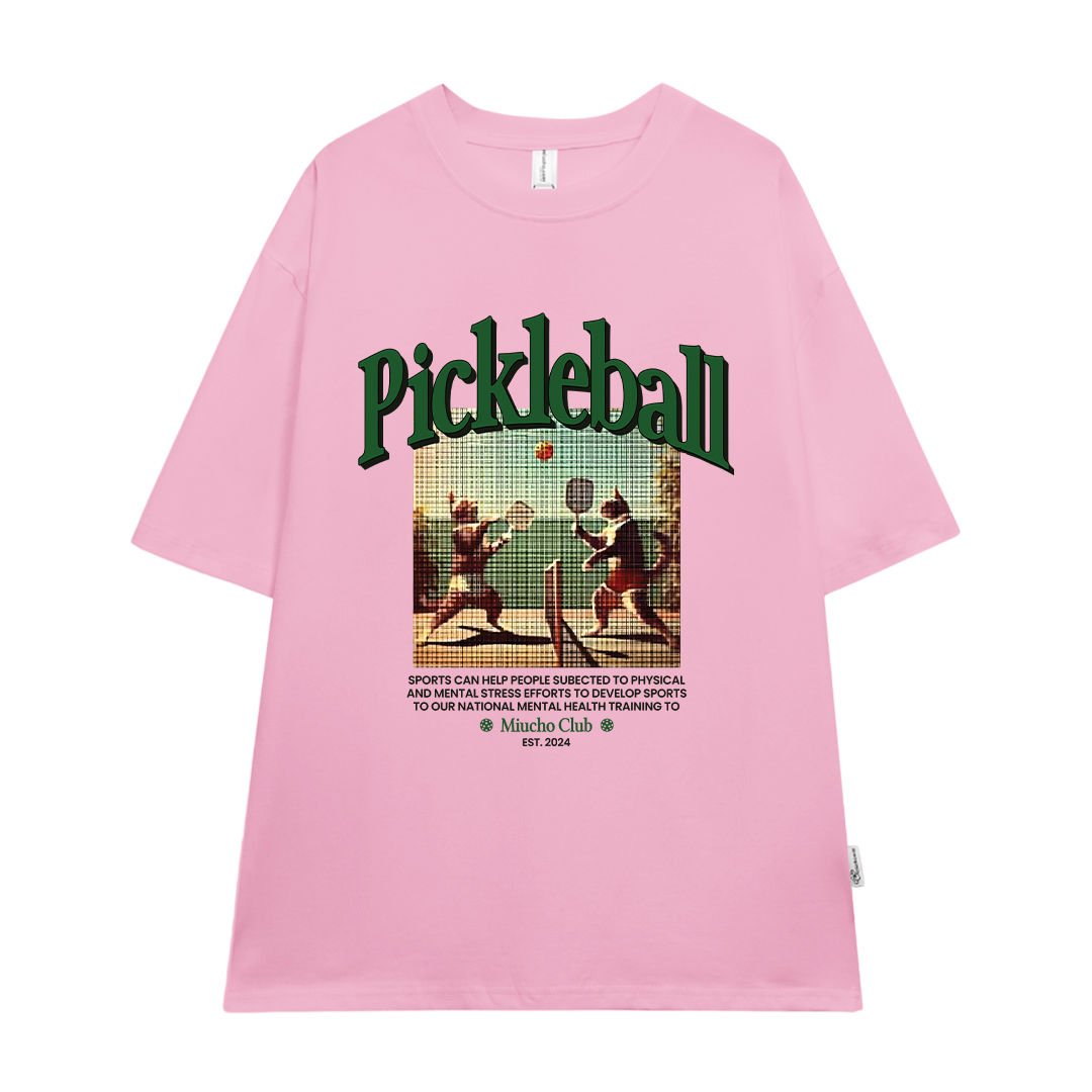 Áo thun nữ form rộng PICKLEBALL ATD1598 Miucho vải cotton 4 chiều thoáng mát cổ tròn in mix_thumbnail_12
