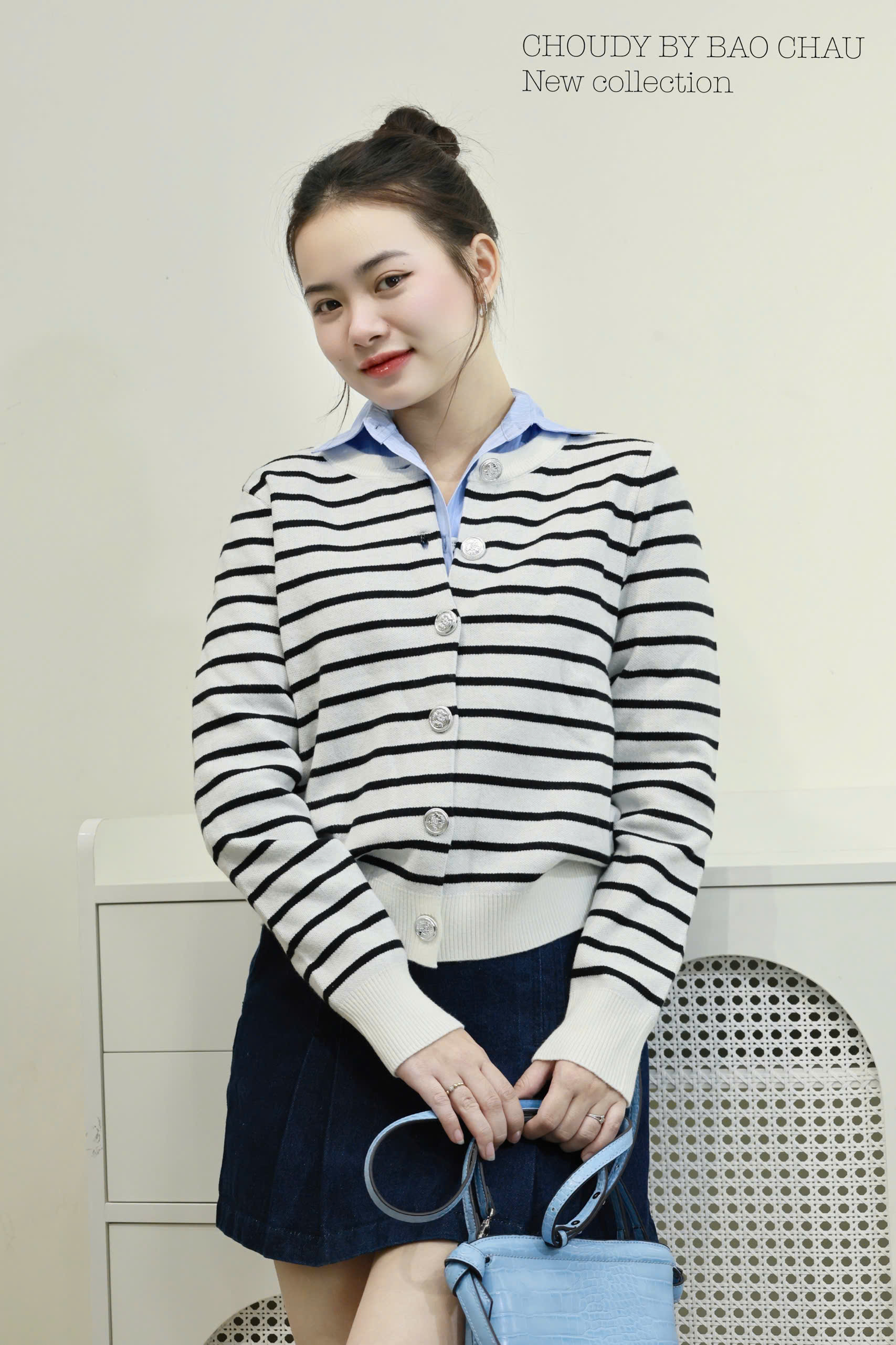 A791 ÁO DỆT KIM 2 MÀU