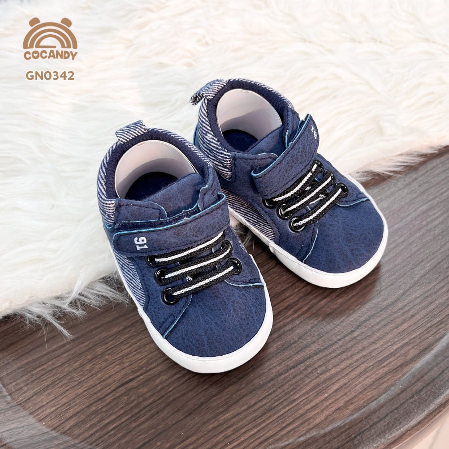 Giày nhập tập đi XANH dây kẻ