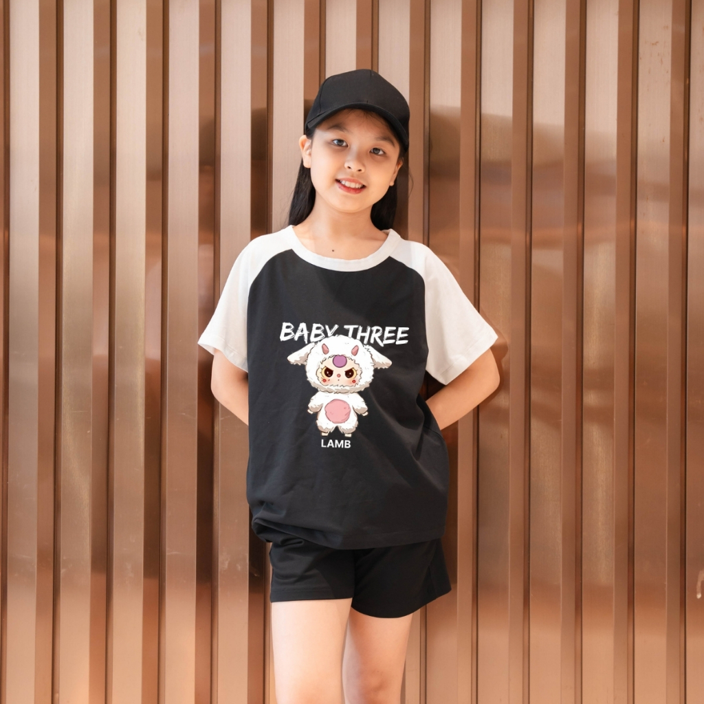 Đồ bộ bé gái in hình Baby Three - Loza Kids BD030_thumbnail_3