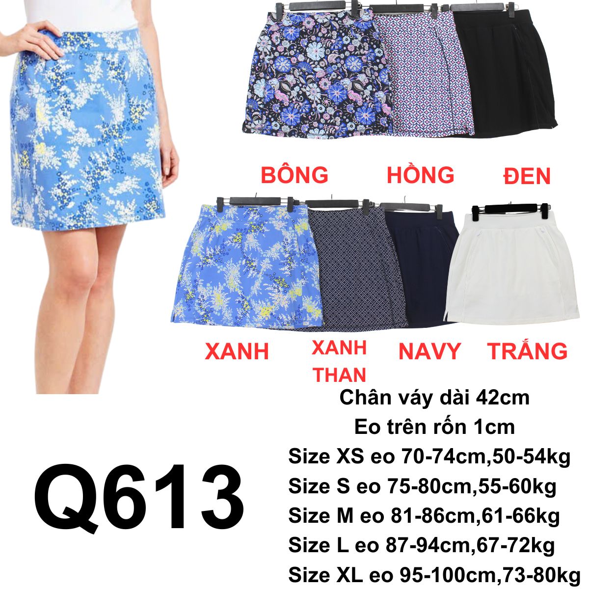 Q613 - CHÂN VÁY THỂ THAO