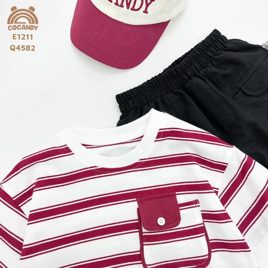 Quần cộc xước ĐEN can túi ốp kiểu 2 bên_thumbnail_2