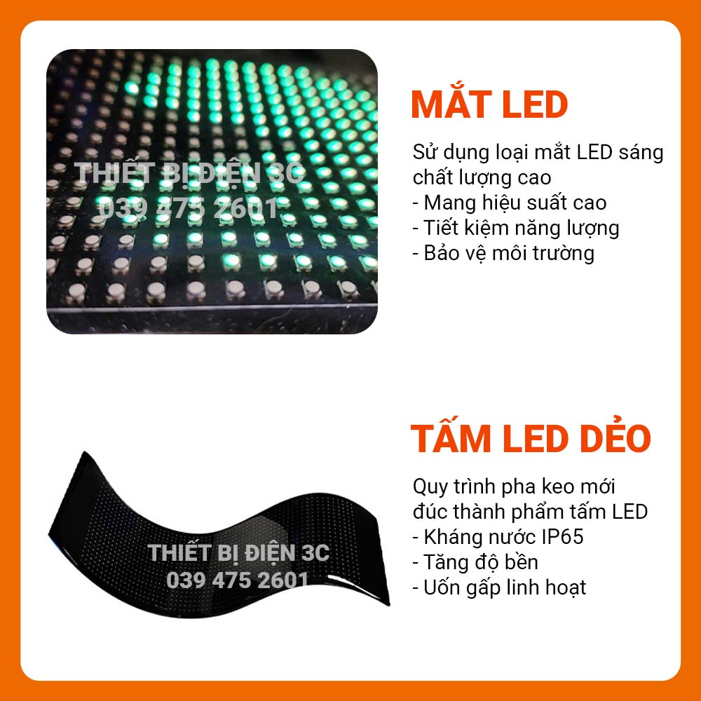 LED Mắt Quỷ Màn Hình Dẻo DIY – Điều Khiển Qua App Điện Thoại, Gắn Ô Tô xe đầu kéo_thumbnail_4