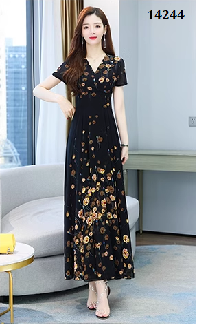 14244-Đầm dài in hoa hồng nhí (voan, lót)_thumbnail_1