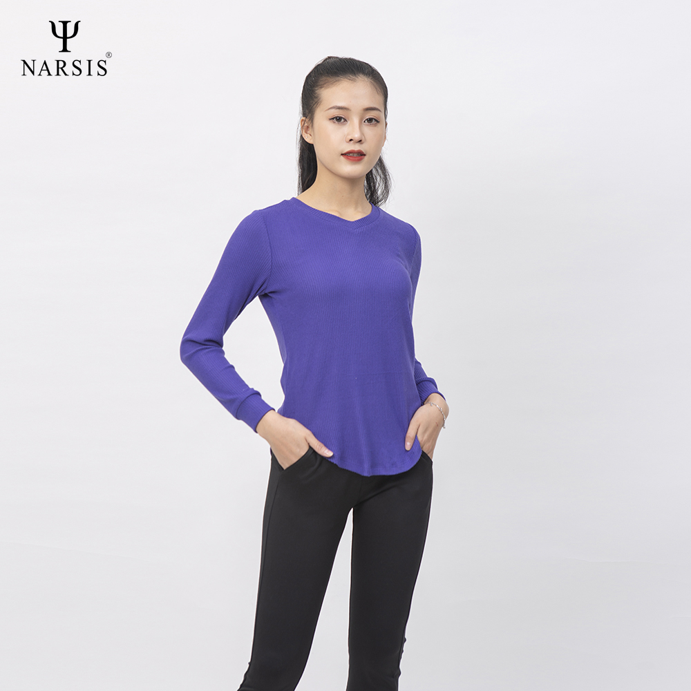 ÁO THU ĐÔNG NỮ L0068 NARSIS CHẤT LIỆU THOÁNG MÁT, DỄ CHỊU, THOẢI MÁI CẢ NGÀY, DỄ VẬN ĐỘNG_thumbnail_1