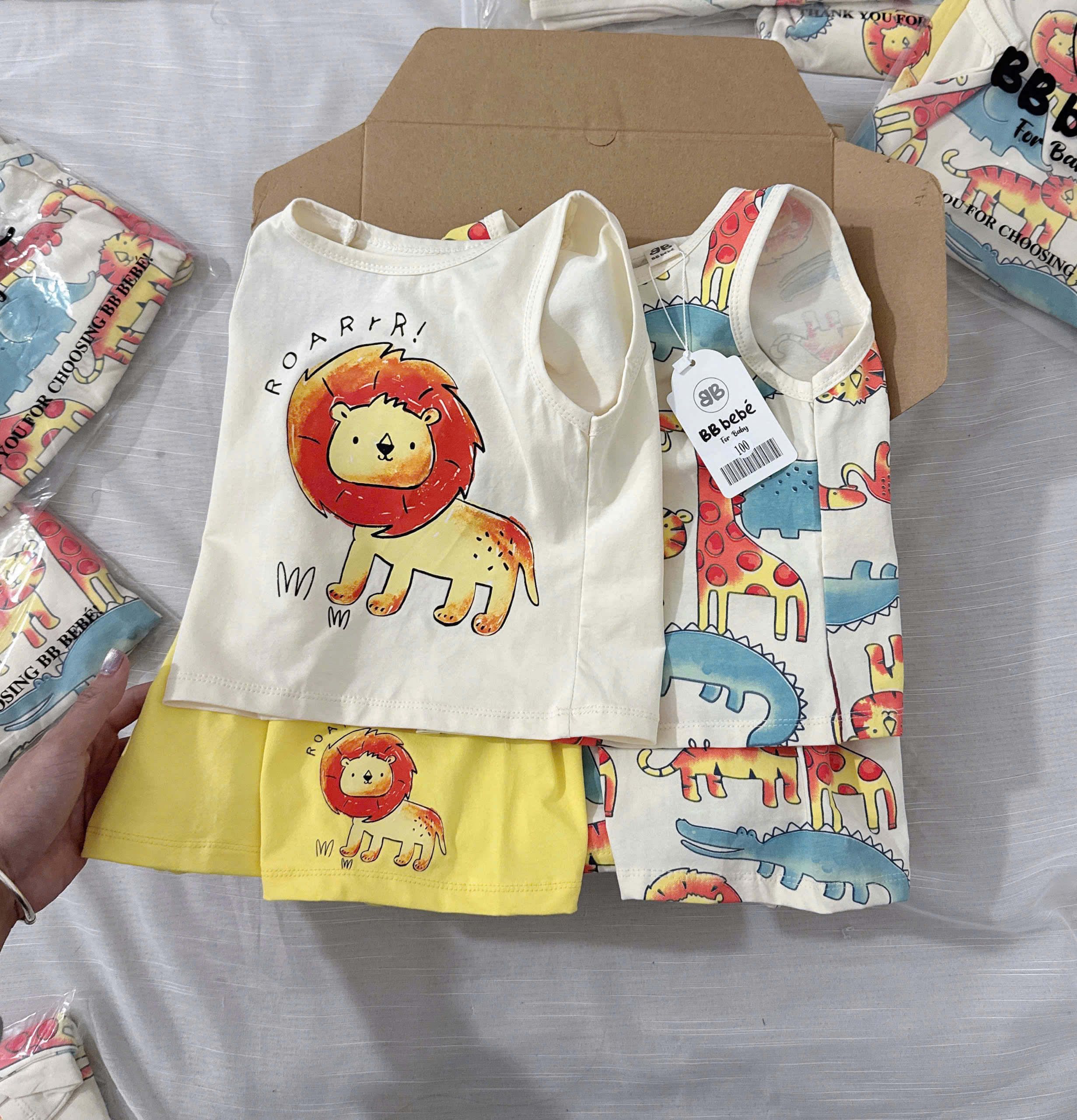 V35 SET 2 BỘ BA LỖ SƯ TỬ HỔ HƯƠU VOI- A100.114